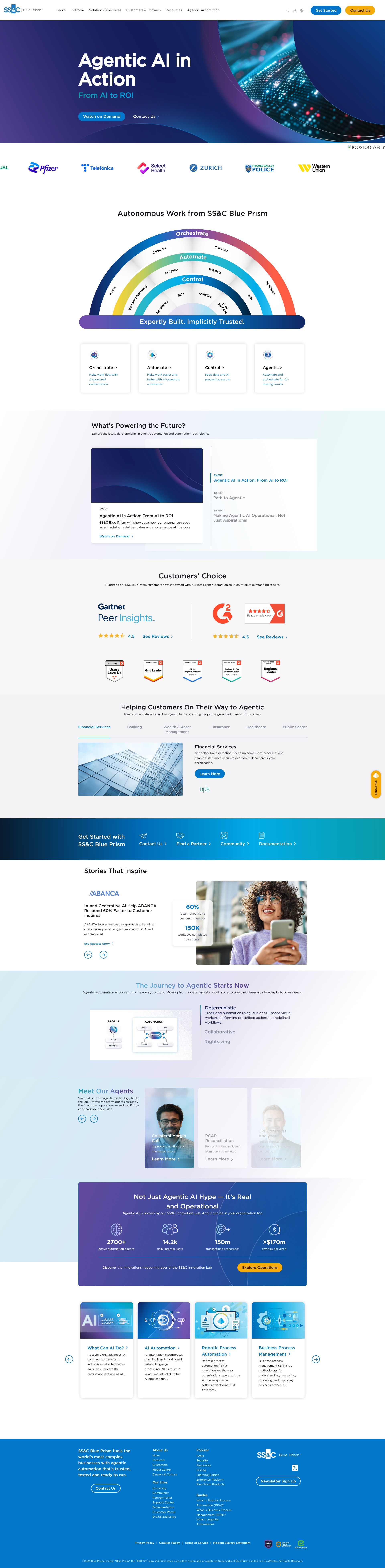 Screenshot of blueprism.com