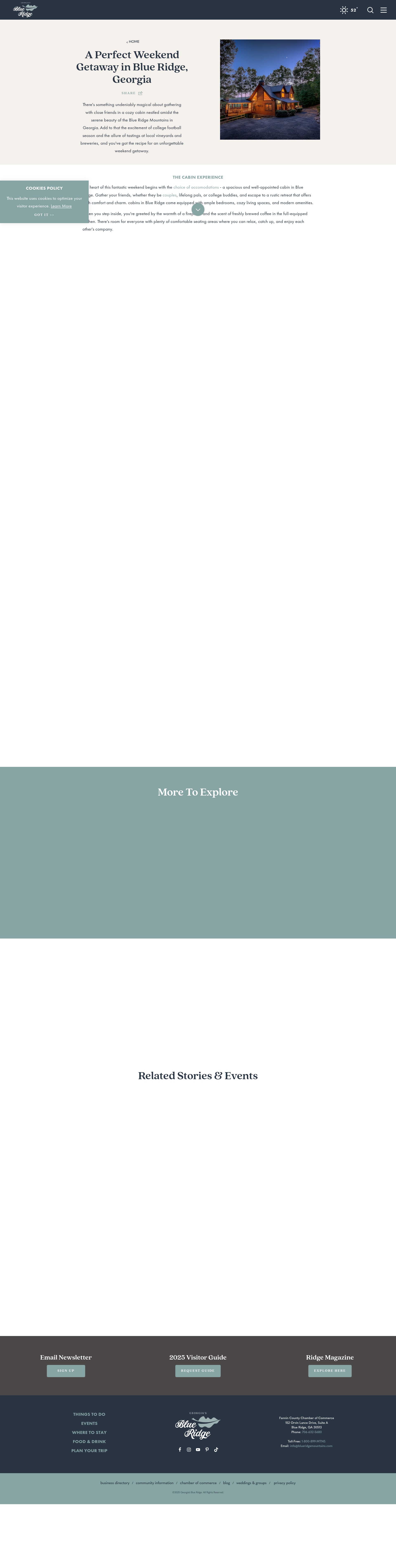 Screenshot of blueridgemountains.com