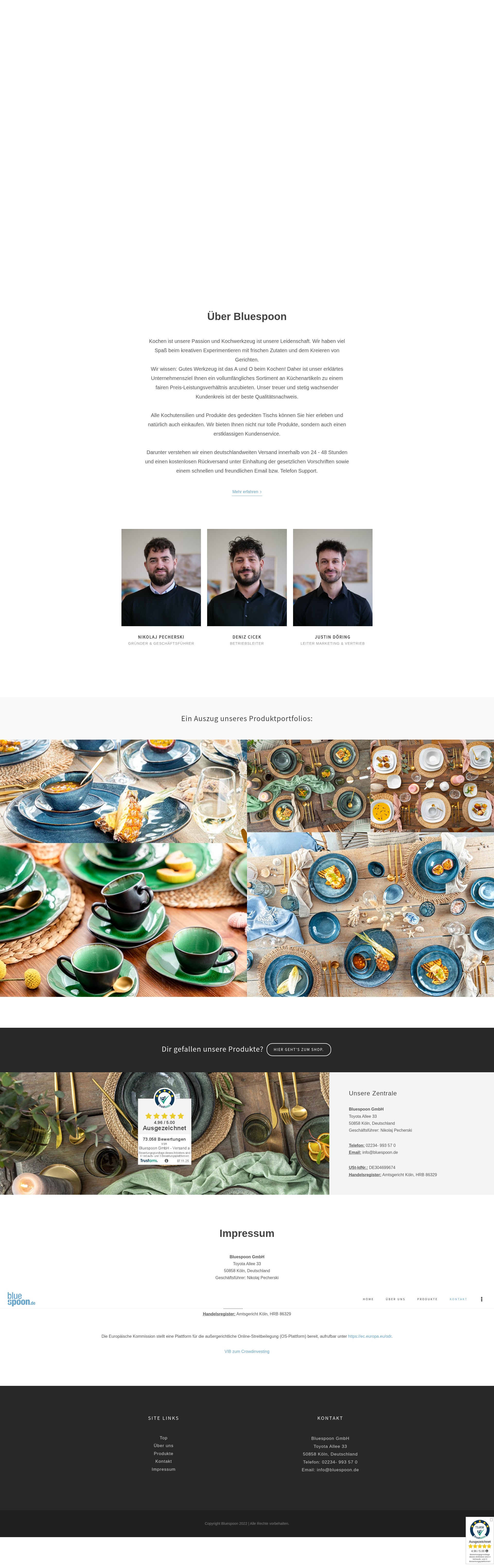 Screenshot of bluespoon.de