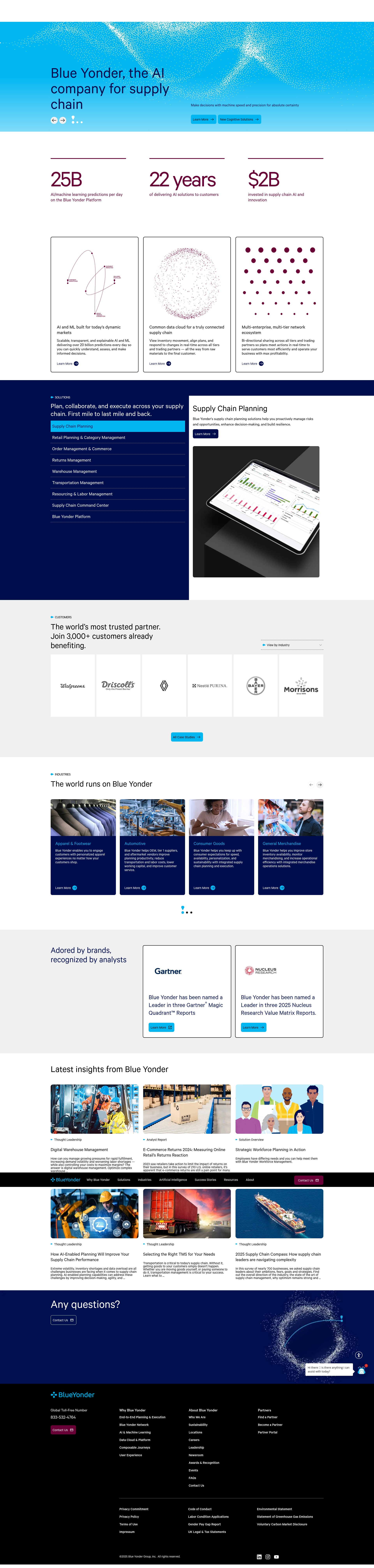 Screenshot of blueyonder.com