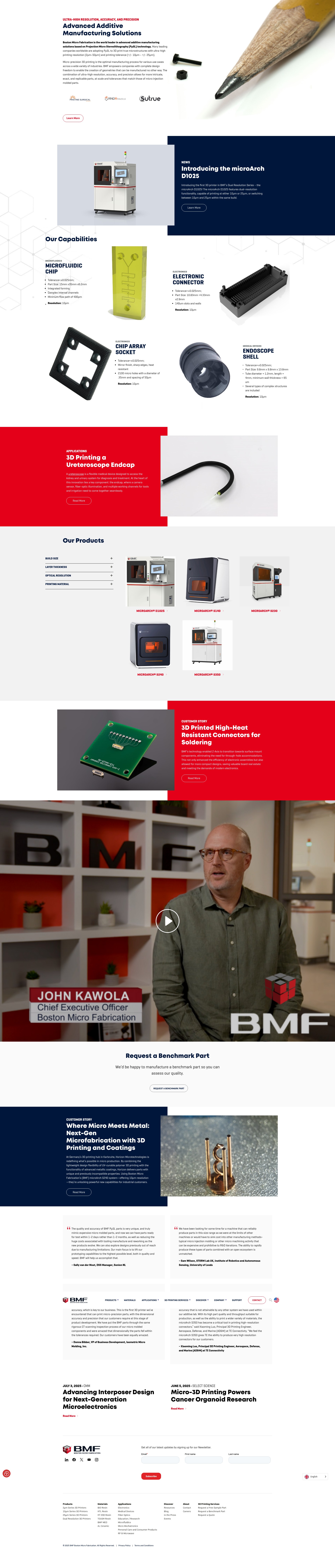Screenshot of bmf3d.com