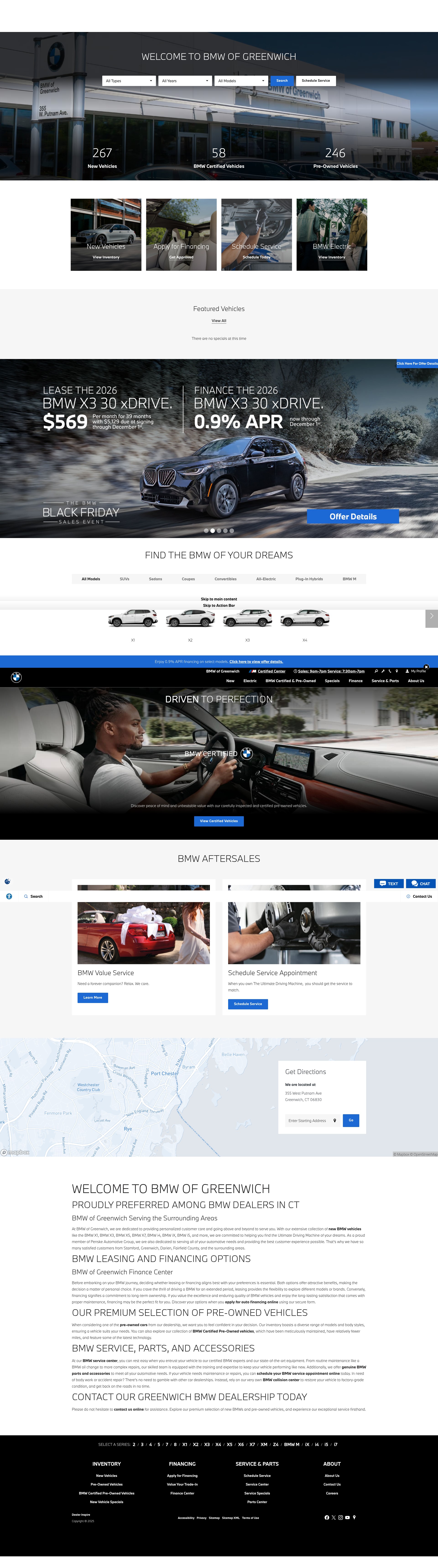Screenshot of bmwofgreenwich.com