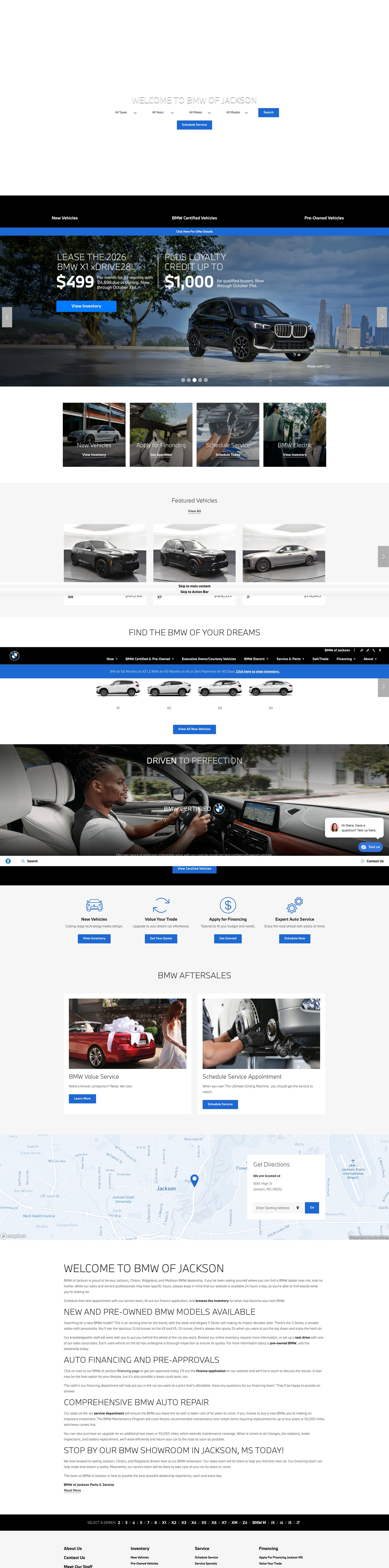 Screenshot of bmwofjackson.net
