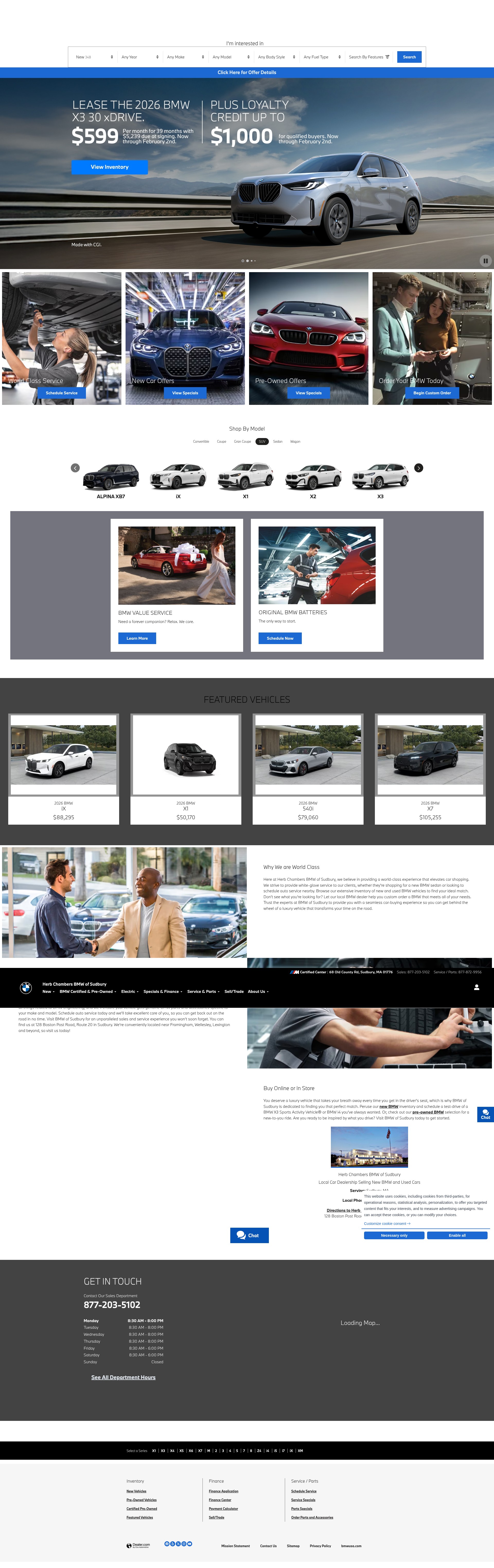 Screenshot of bmwofsudbury.com
