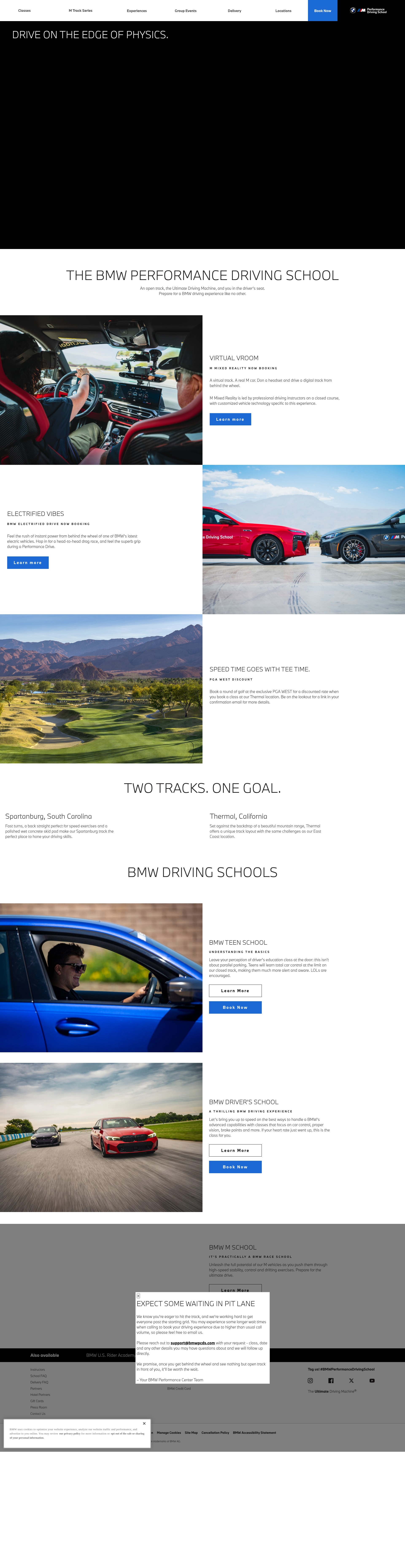 Screenshot of bmwperformancecenter.com