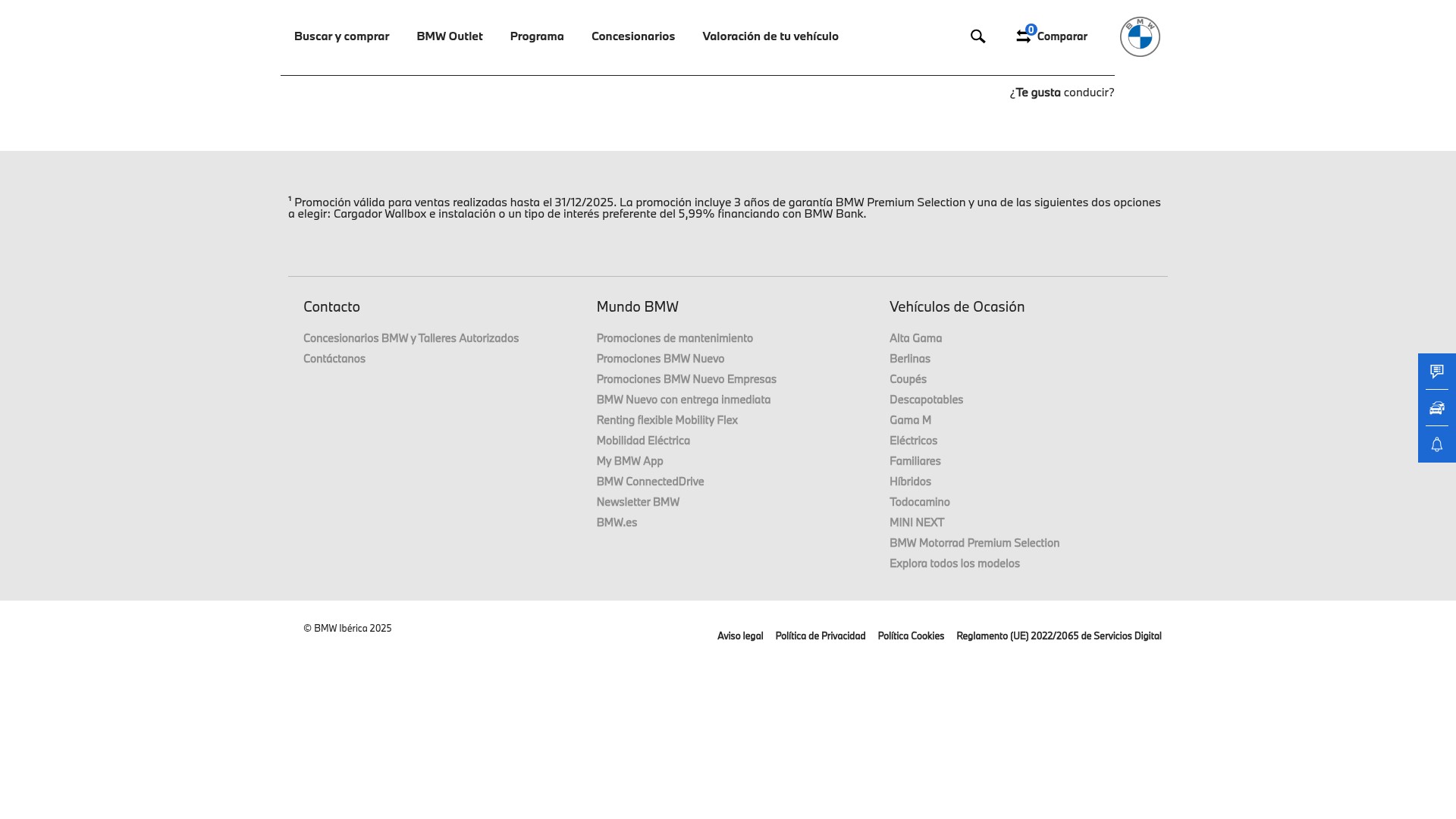 Screenshot of bmwpremiumselection.es