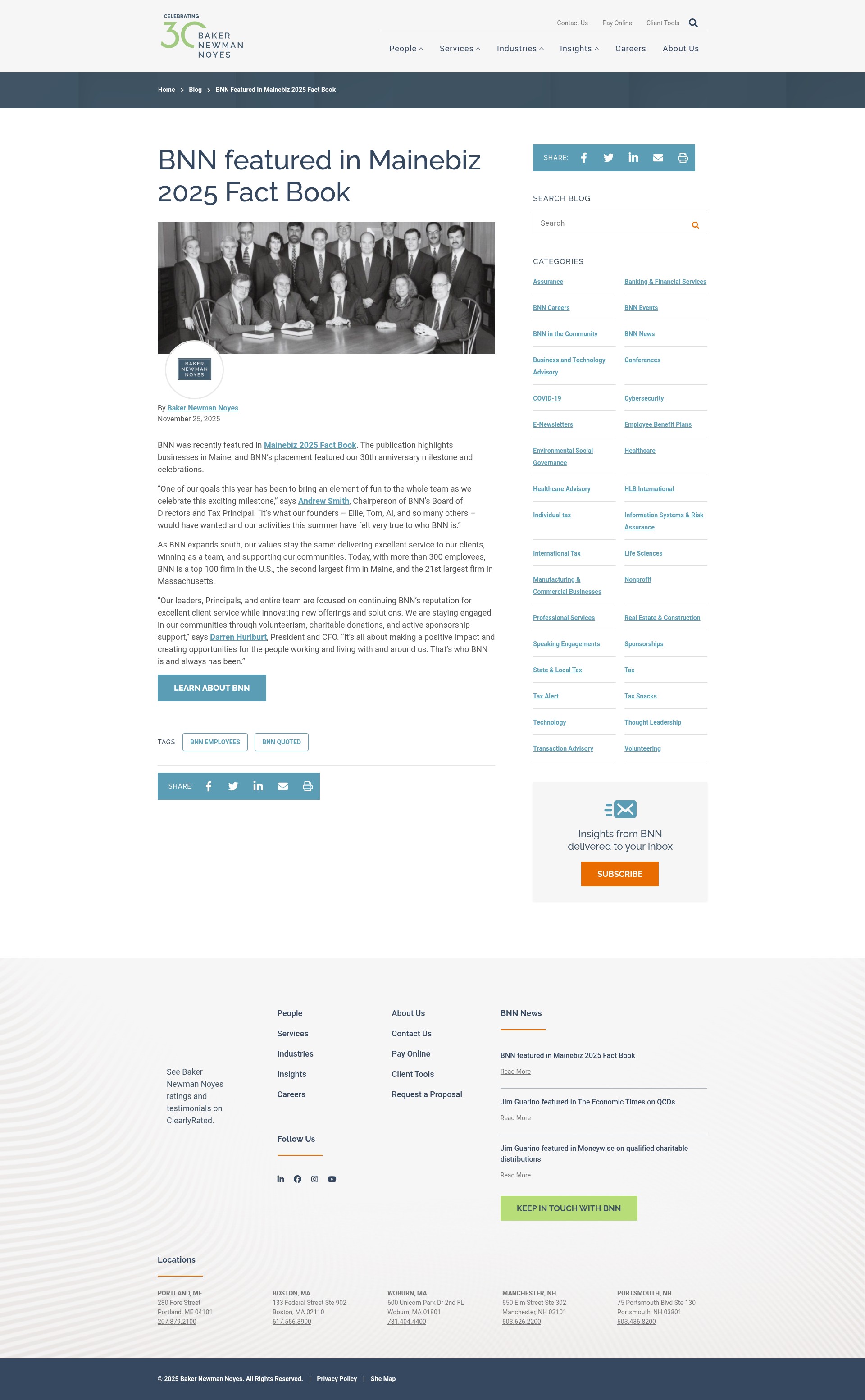 Screenshot of bnncpa.com