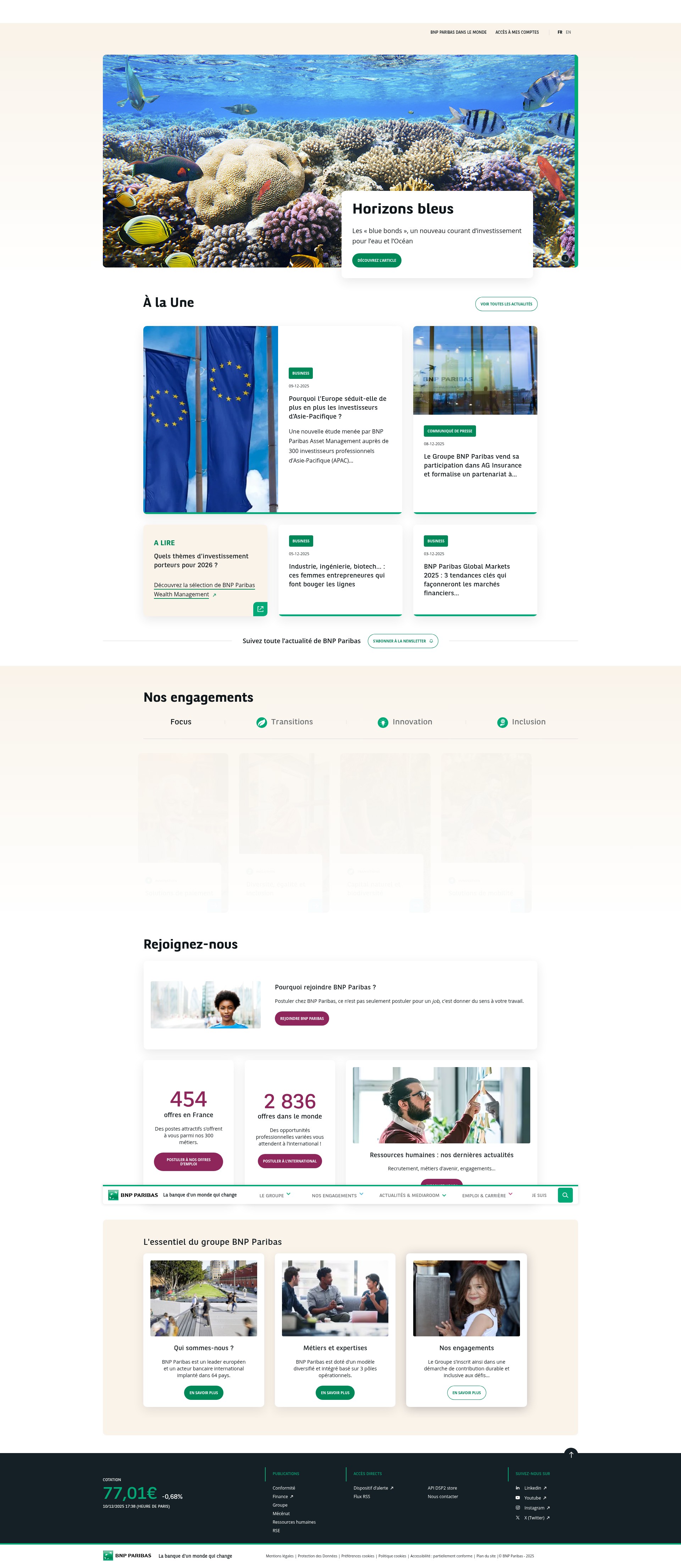 Screenshot of bnpparibas.com