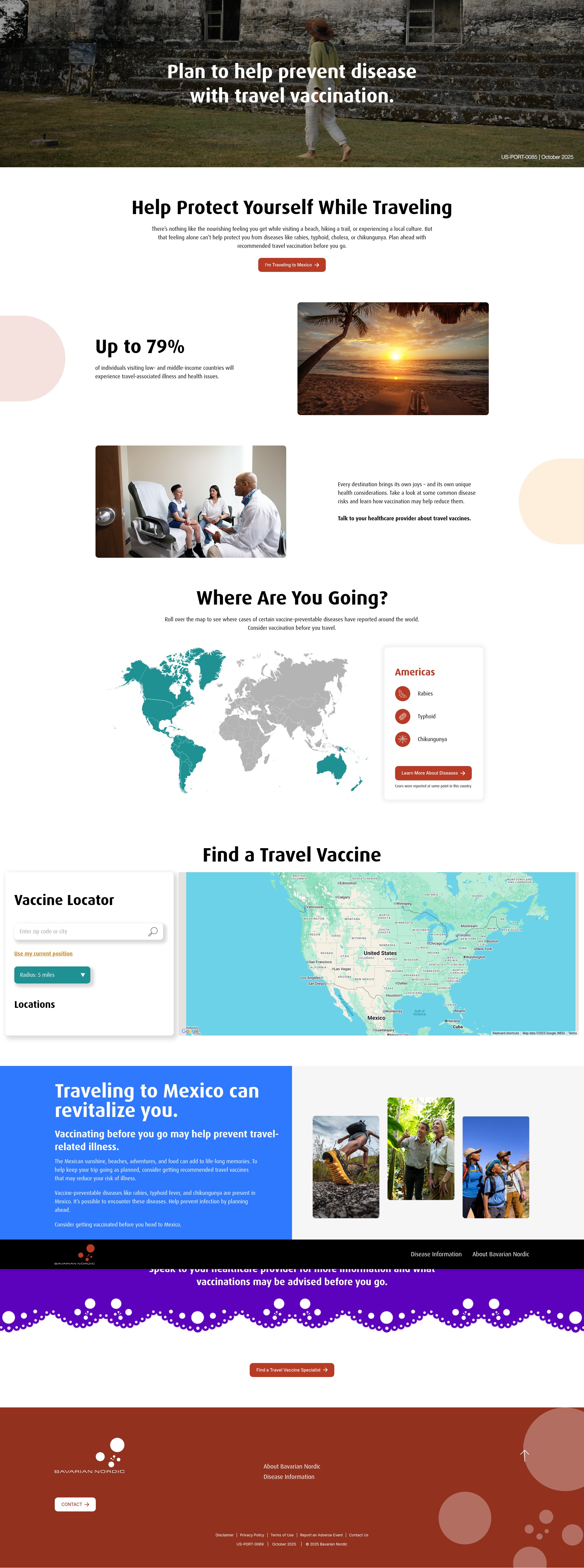 Screenshot of bntravelvax.com