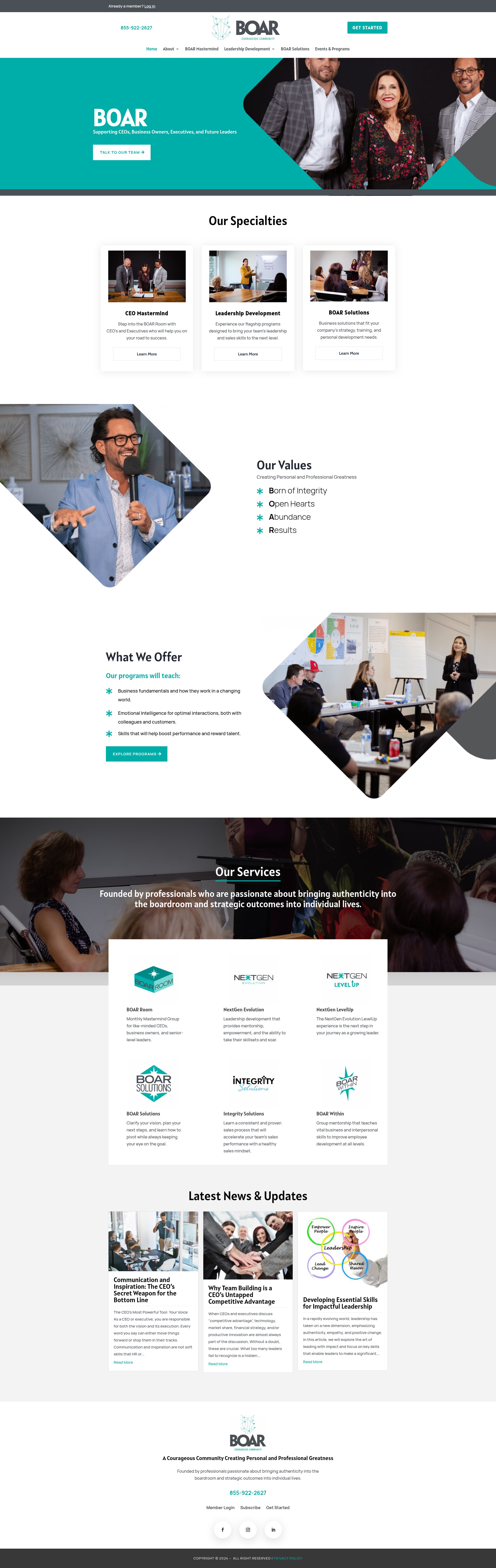 Screenshot of boarcommunity.com