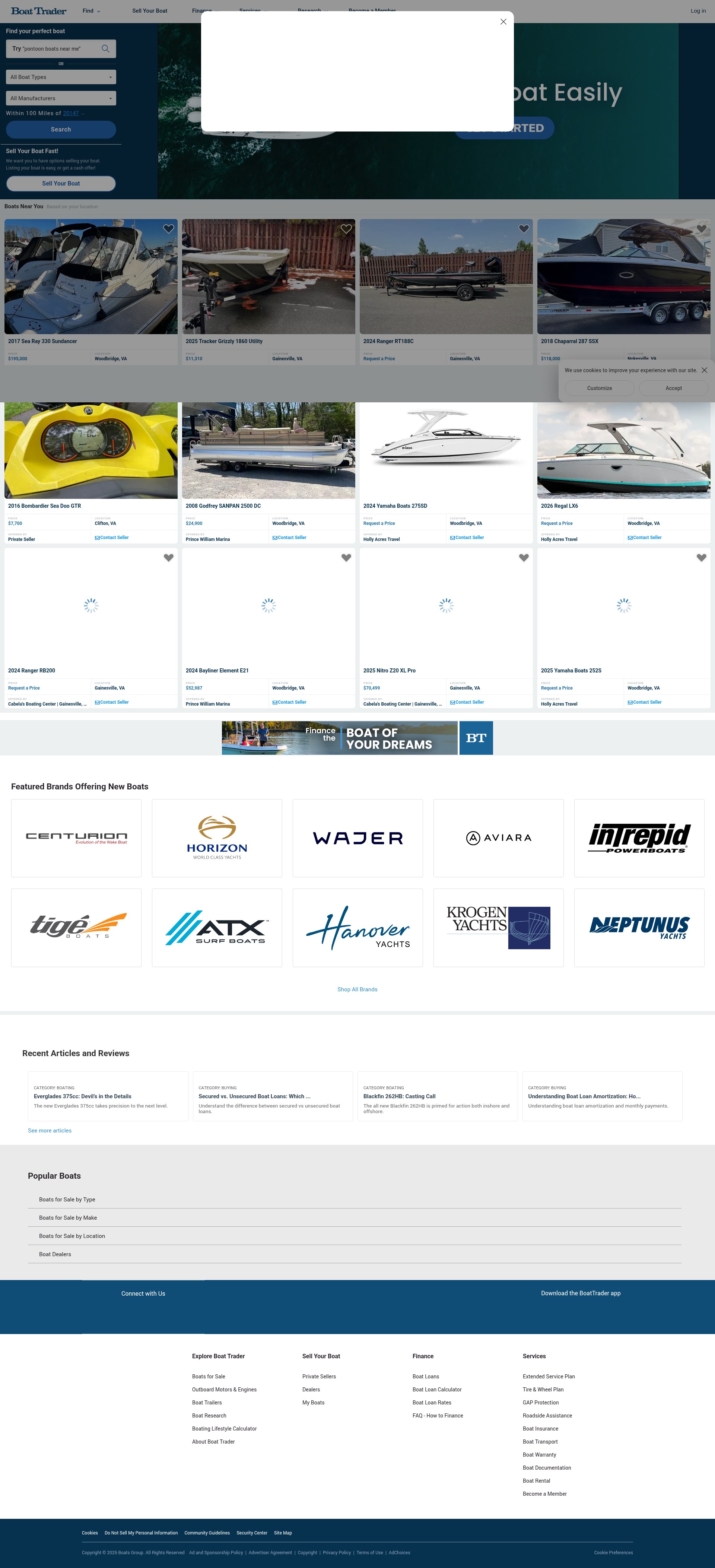 Screenshot of boattrader.com