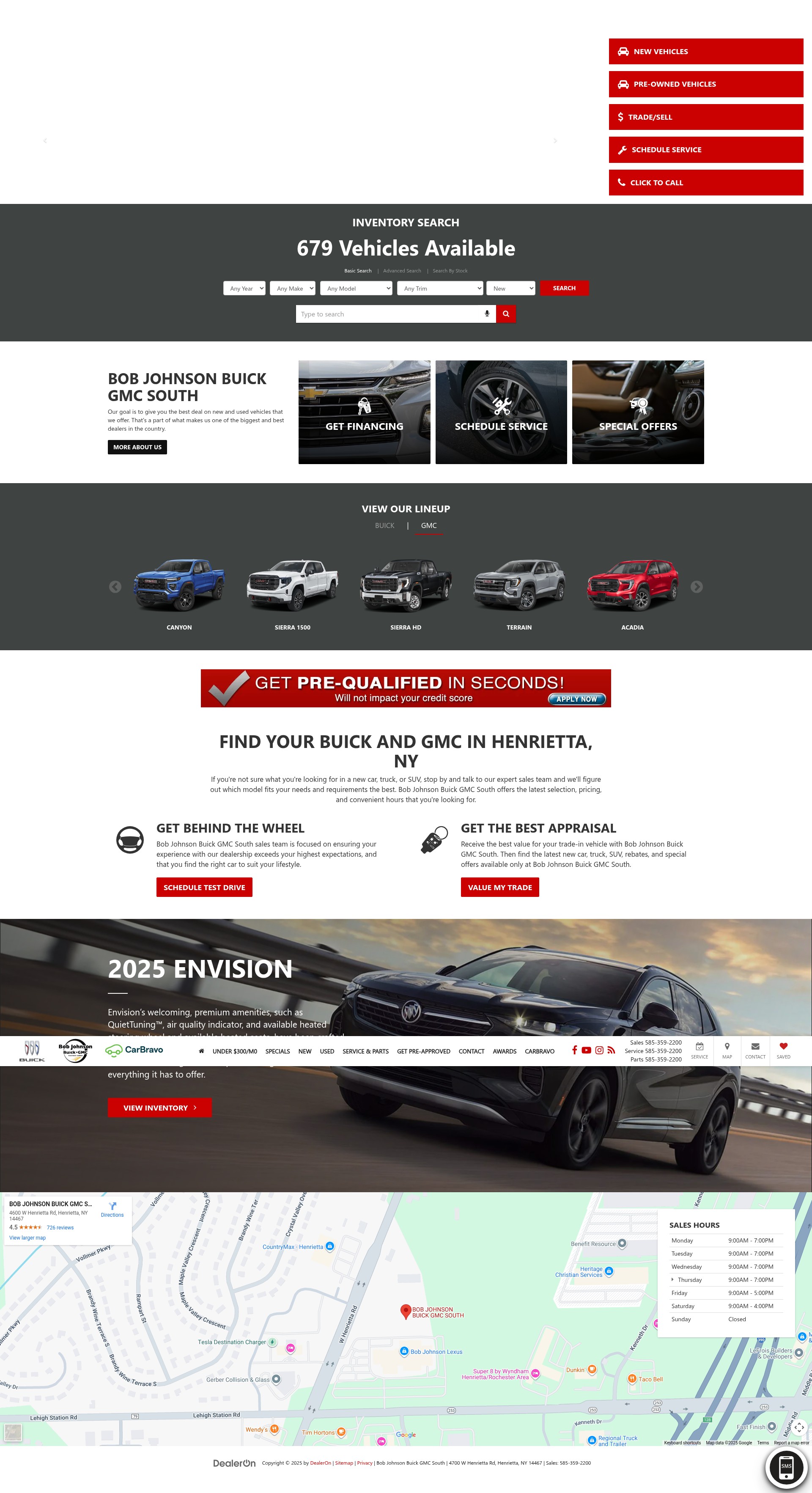 Screenshot of bobjohnsongmc.com
