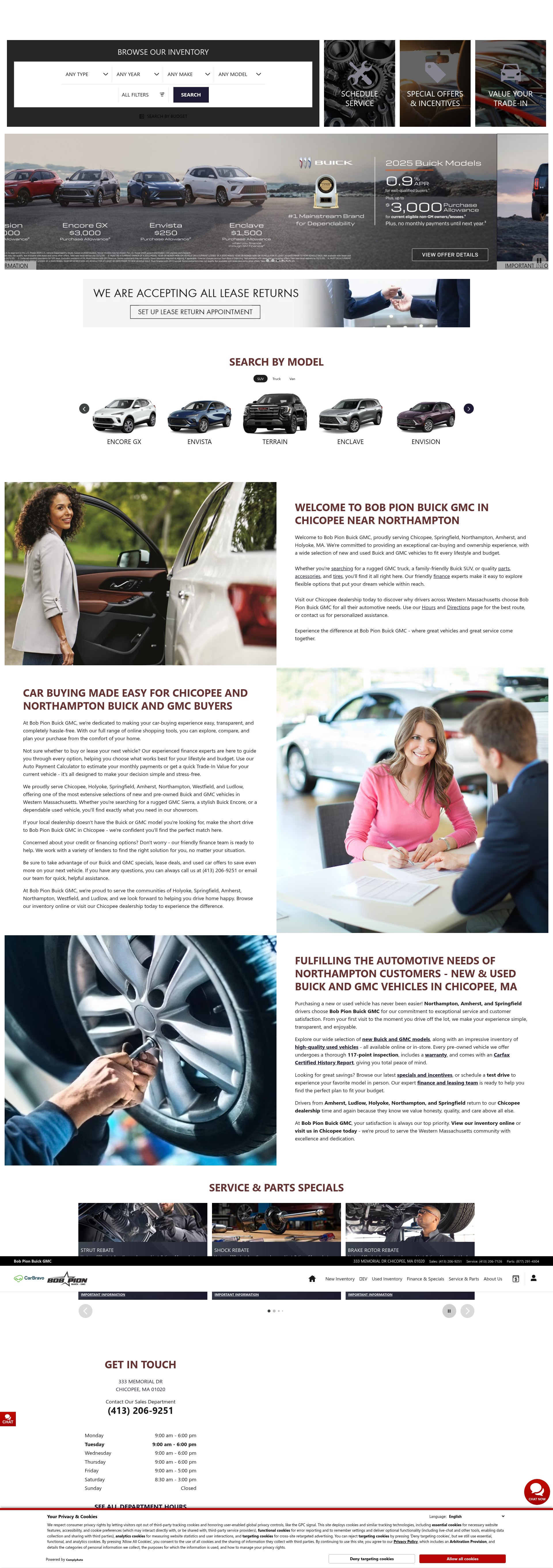 Screenshot of bobpionbuickgmc.com