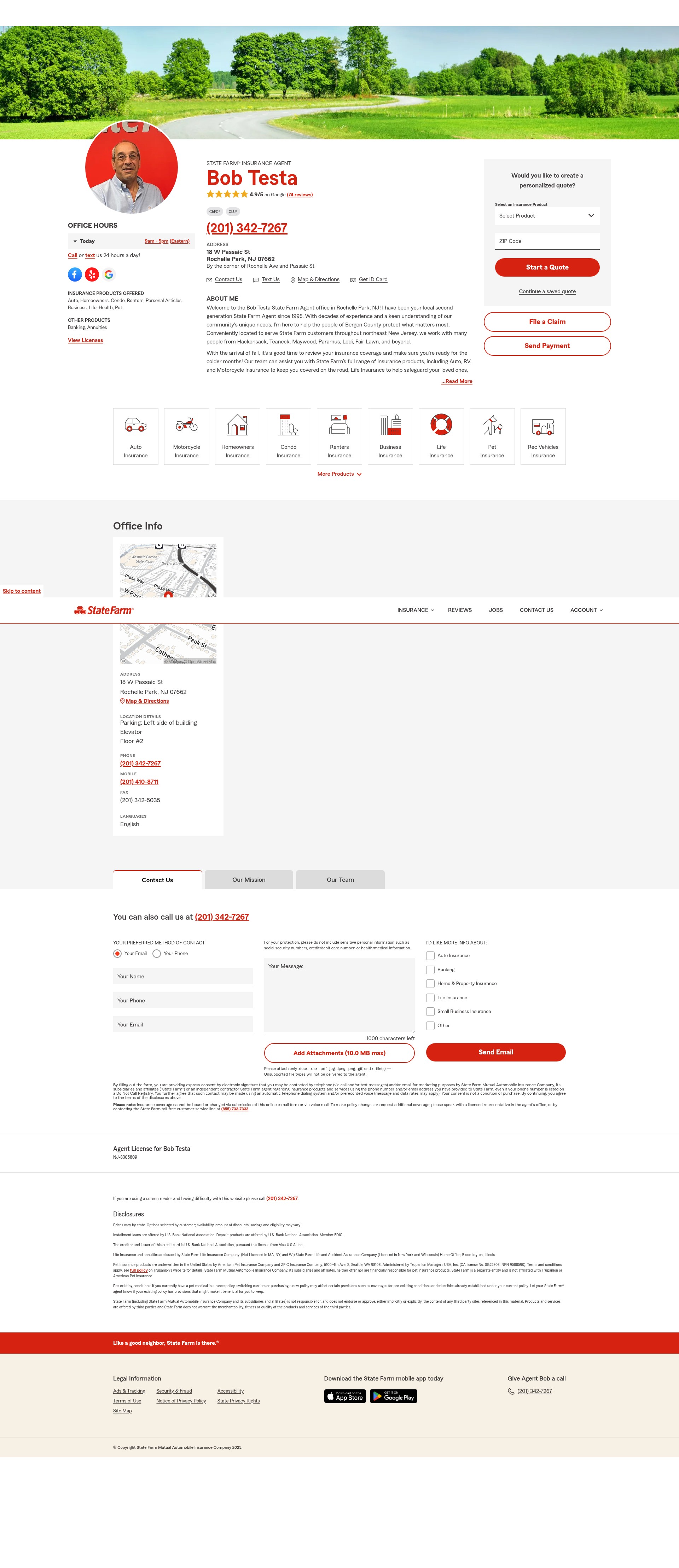 Screenshot of bobtesta.com