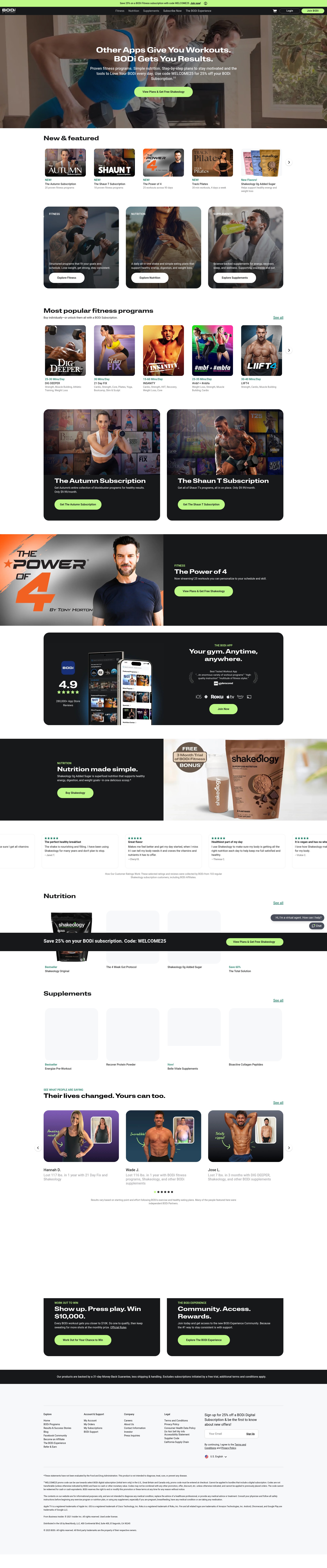 Screenshot of bodi.com