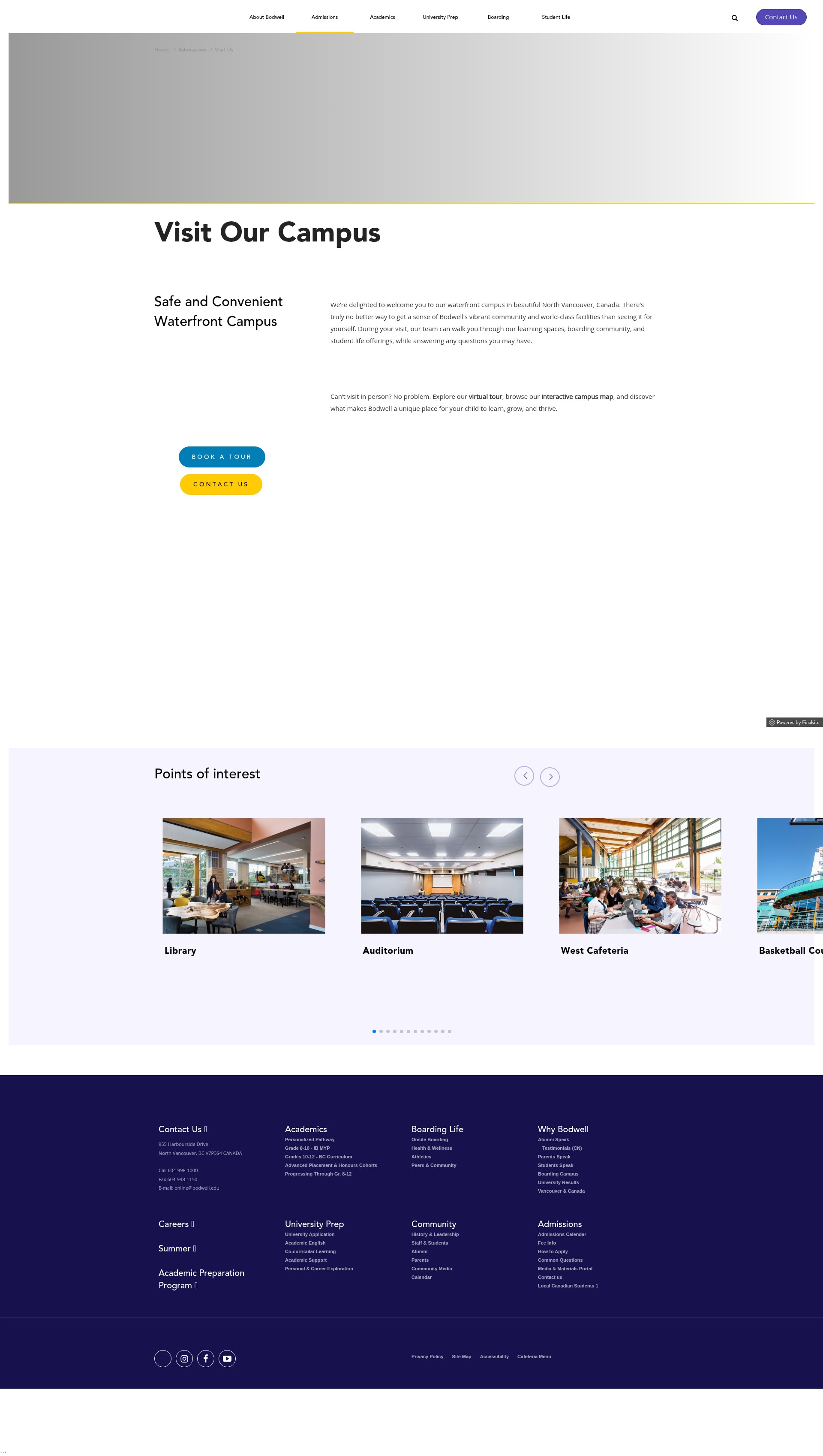 Screenshot of bodwell.edu