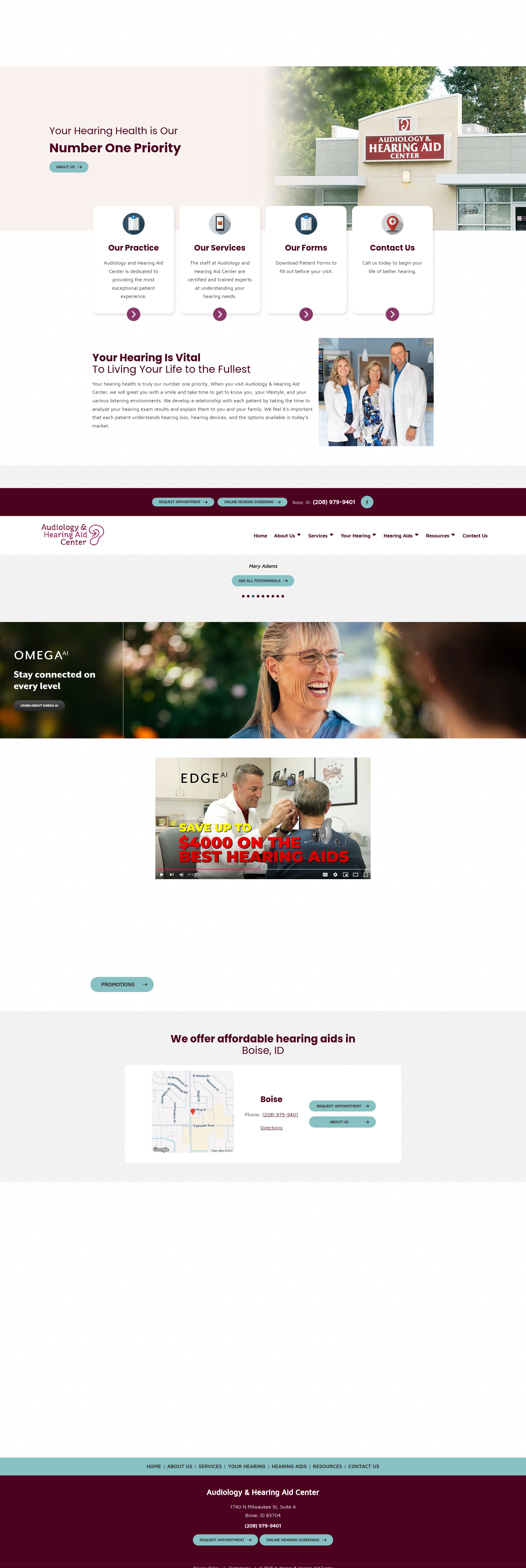 Screenshot of boisehears.com
