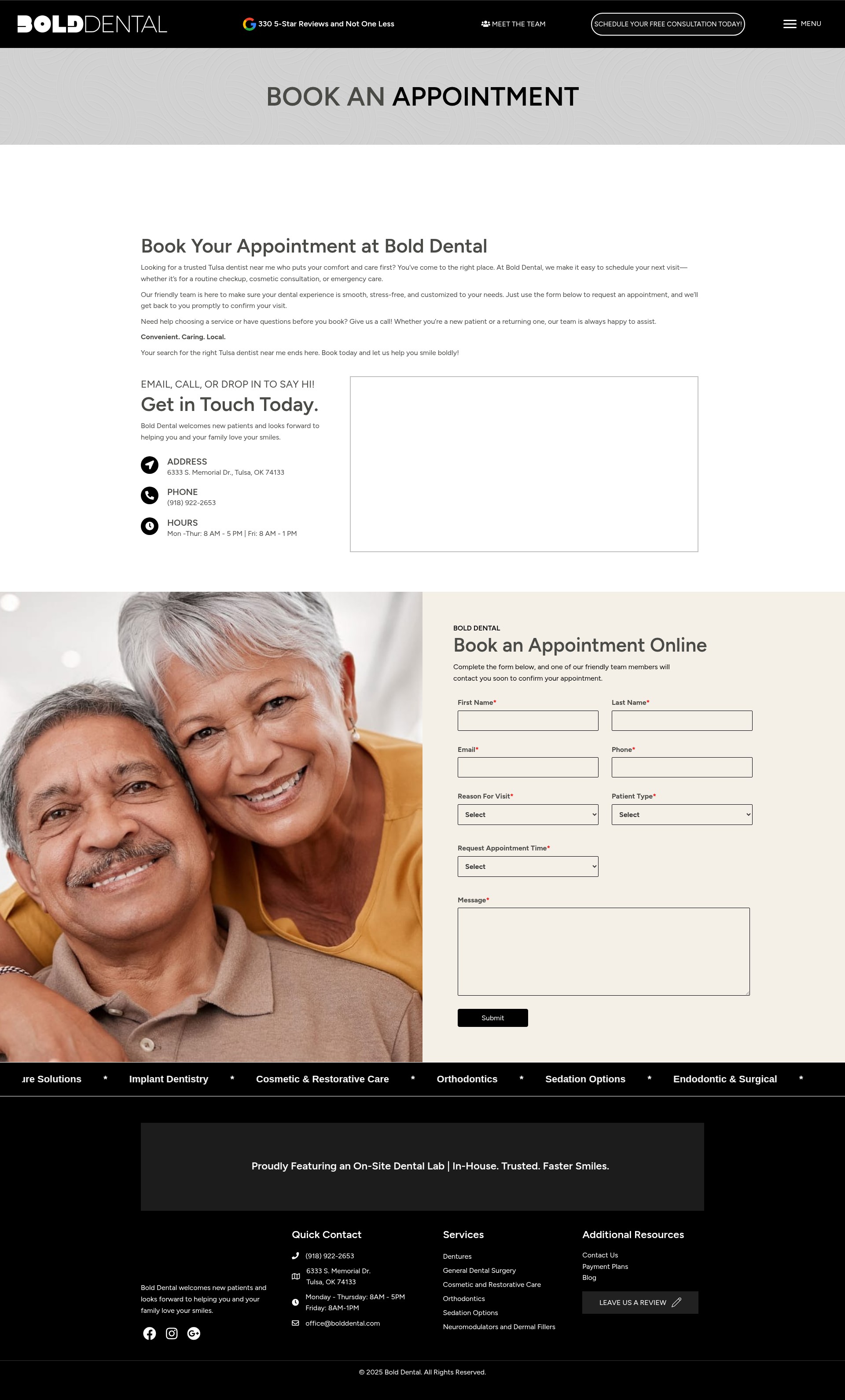 Screenshot of bolddental.com