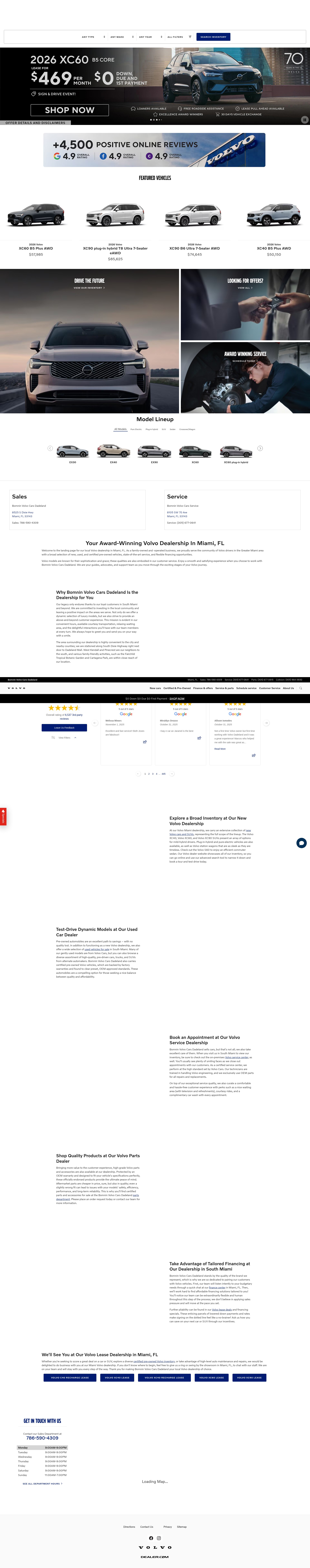 Screenshot of bomninvolvocarsdadeland.com