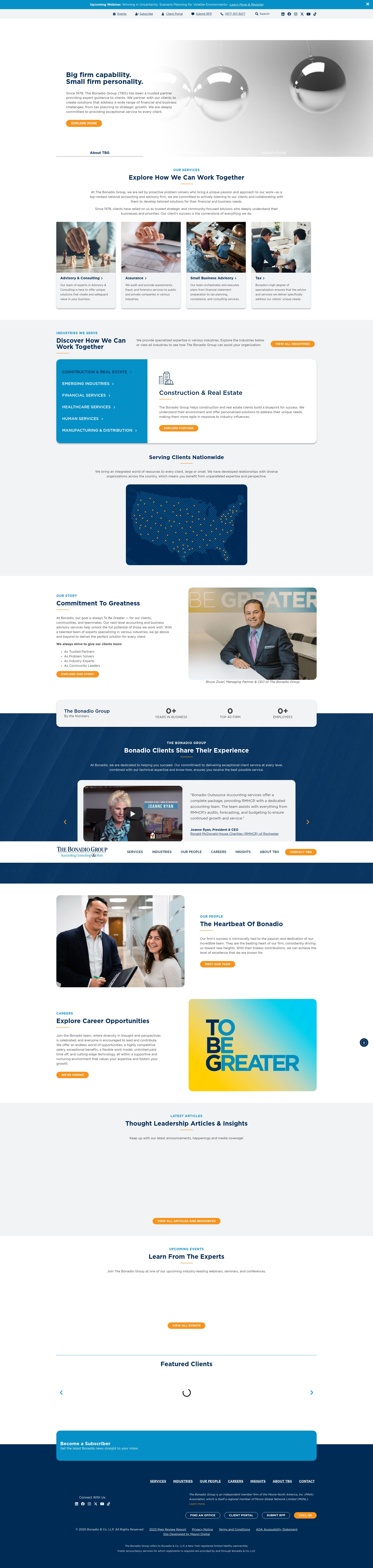 Screenshot of bonadio.com