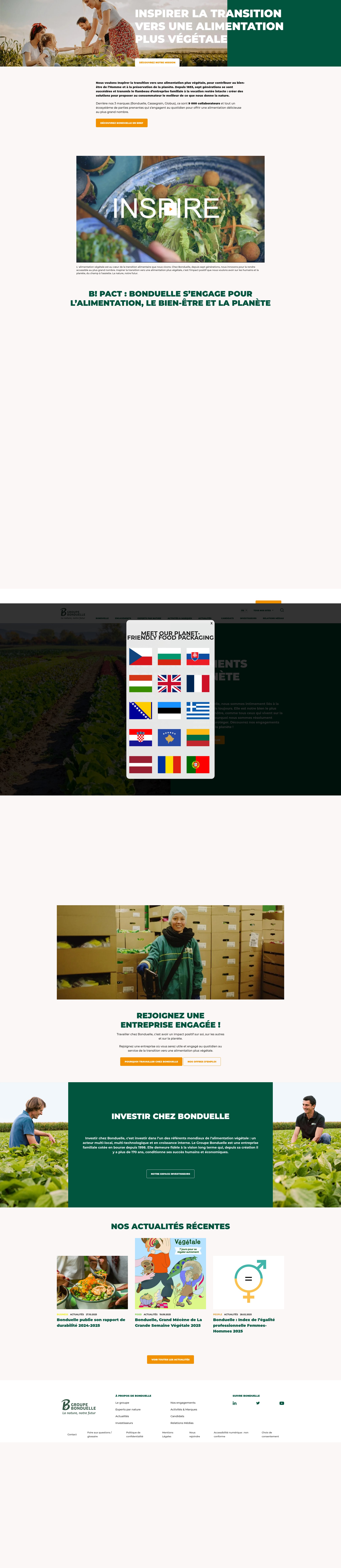 Screenshot of bonduelle.com
