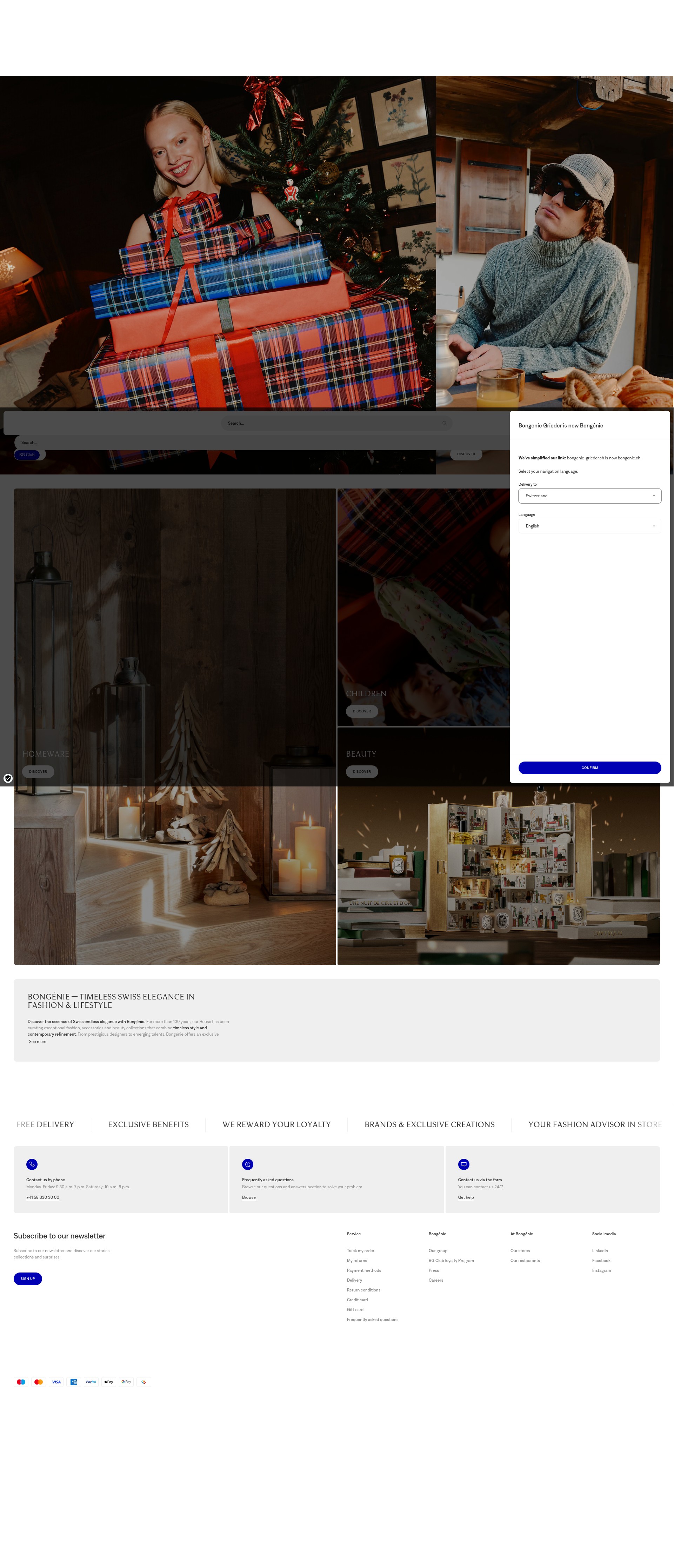 Screenshot of bongenie.ch