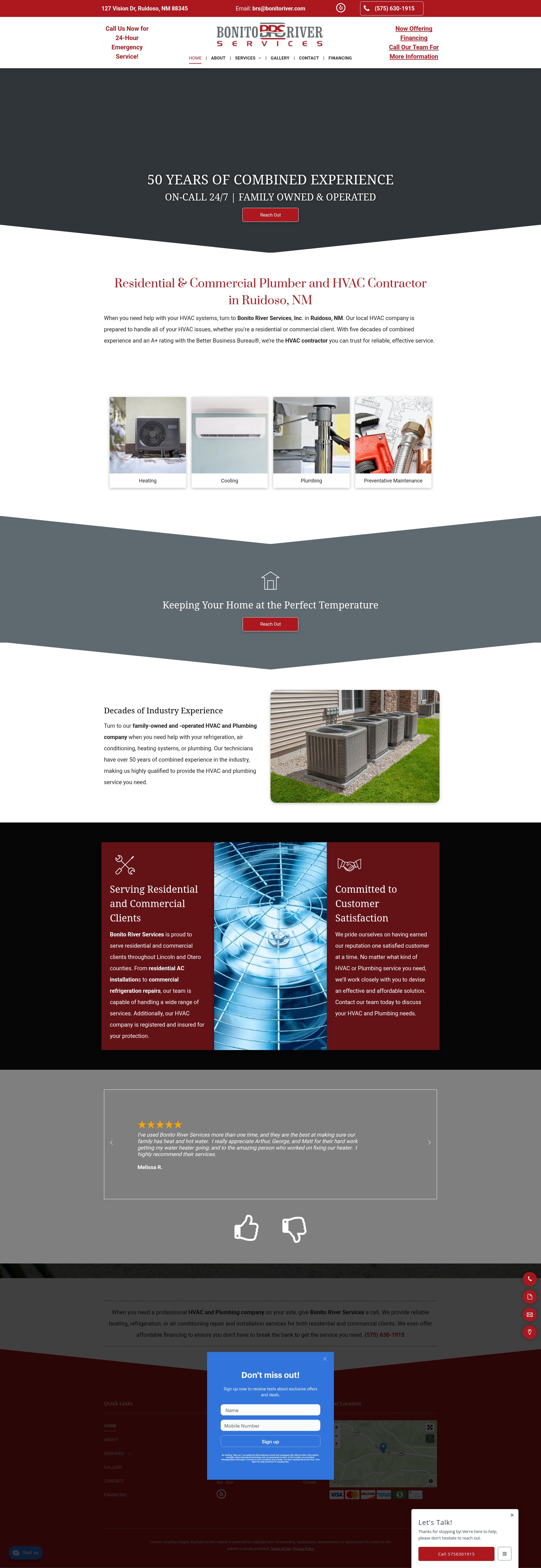 Screenshot of bonitoriverservicesinc.com