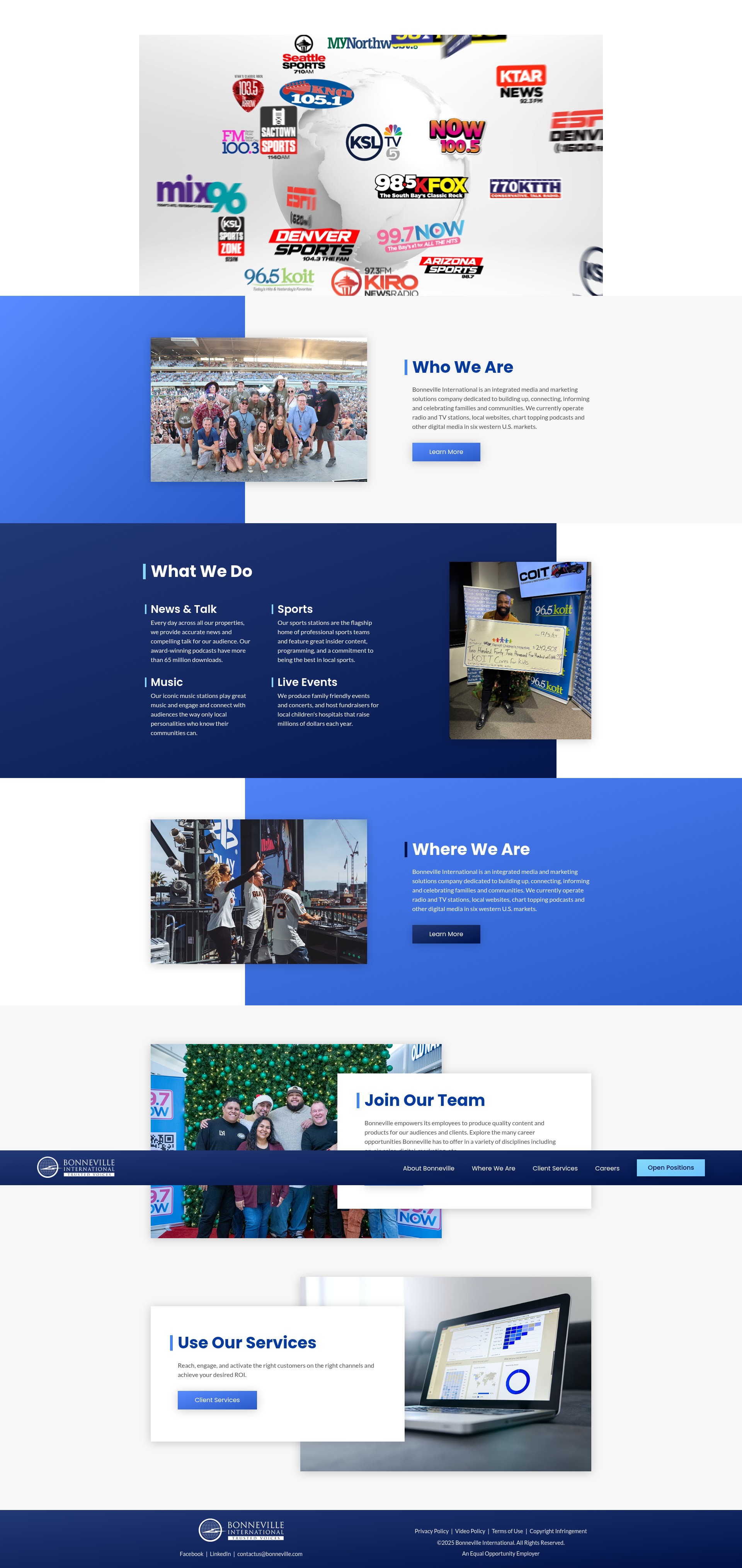 Screenshot of bonneville.com