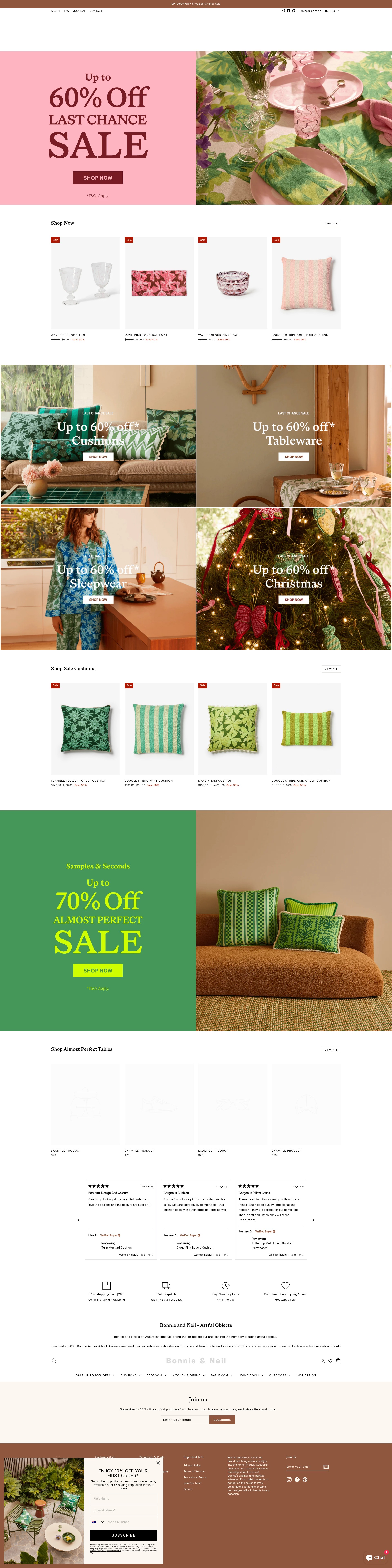 Screenshot of bonnieandneil.com.au