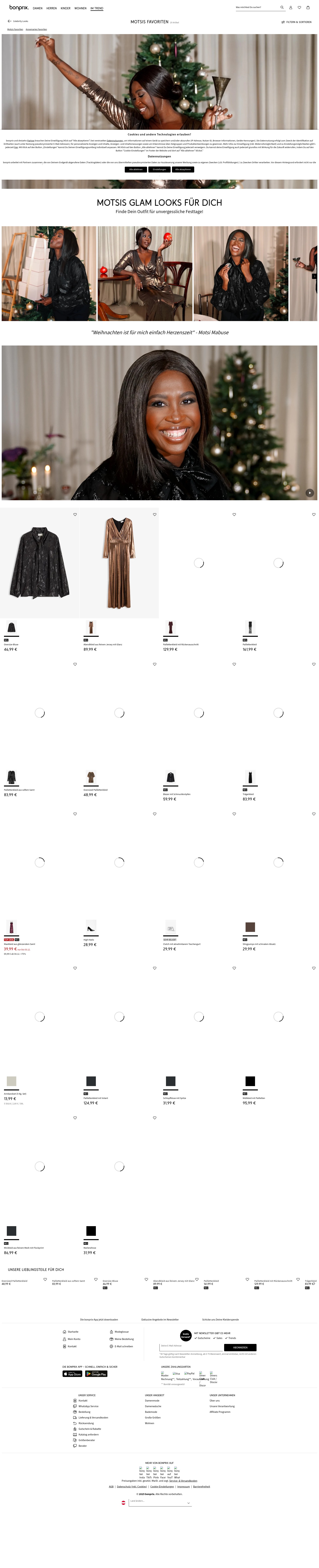 Screenshot of bonprix.at