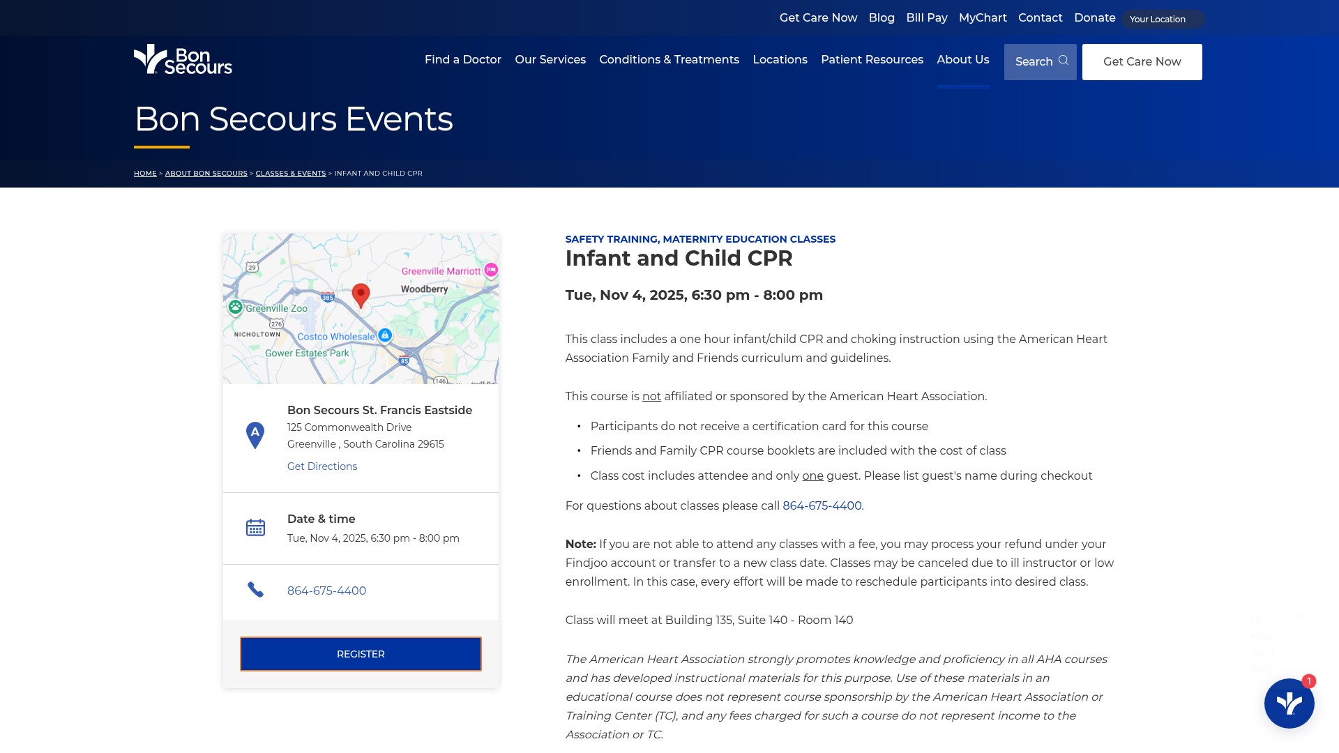 Screenshot of bonsecours.com