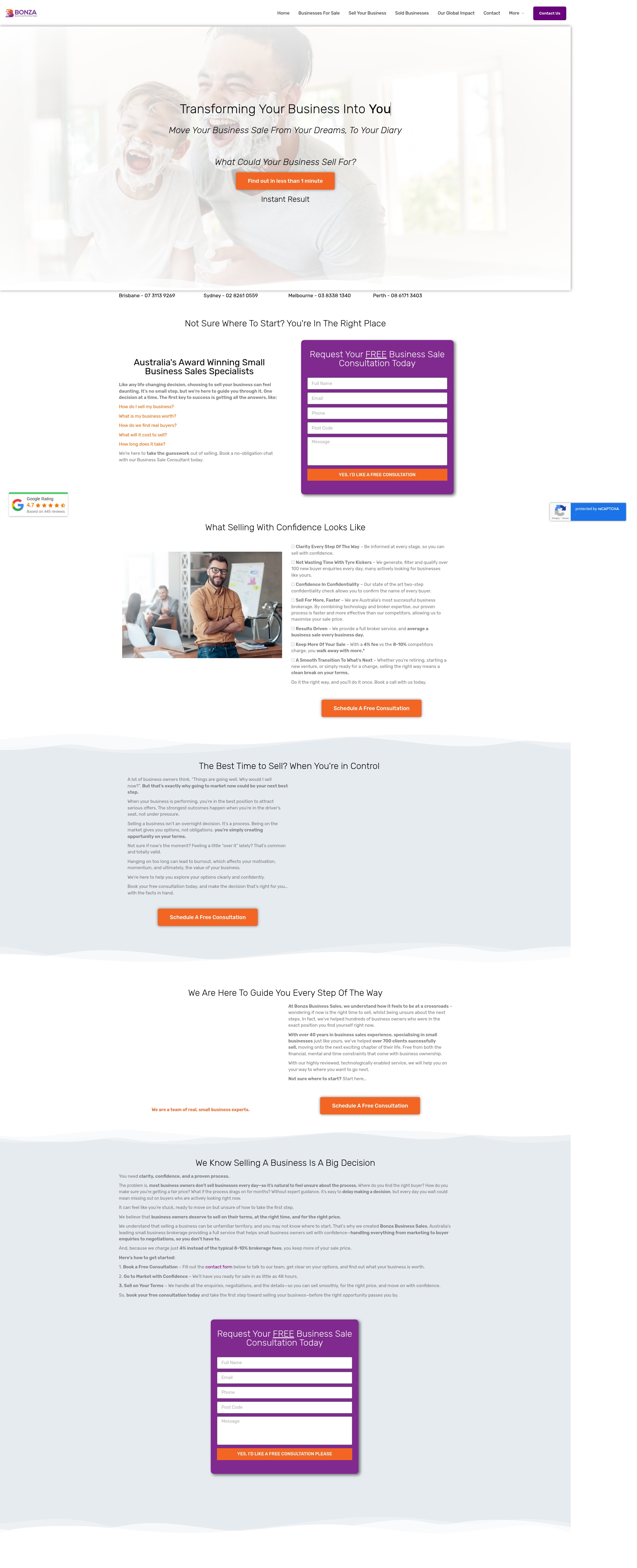 Screenshot of bonzabfs.com.au