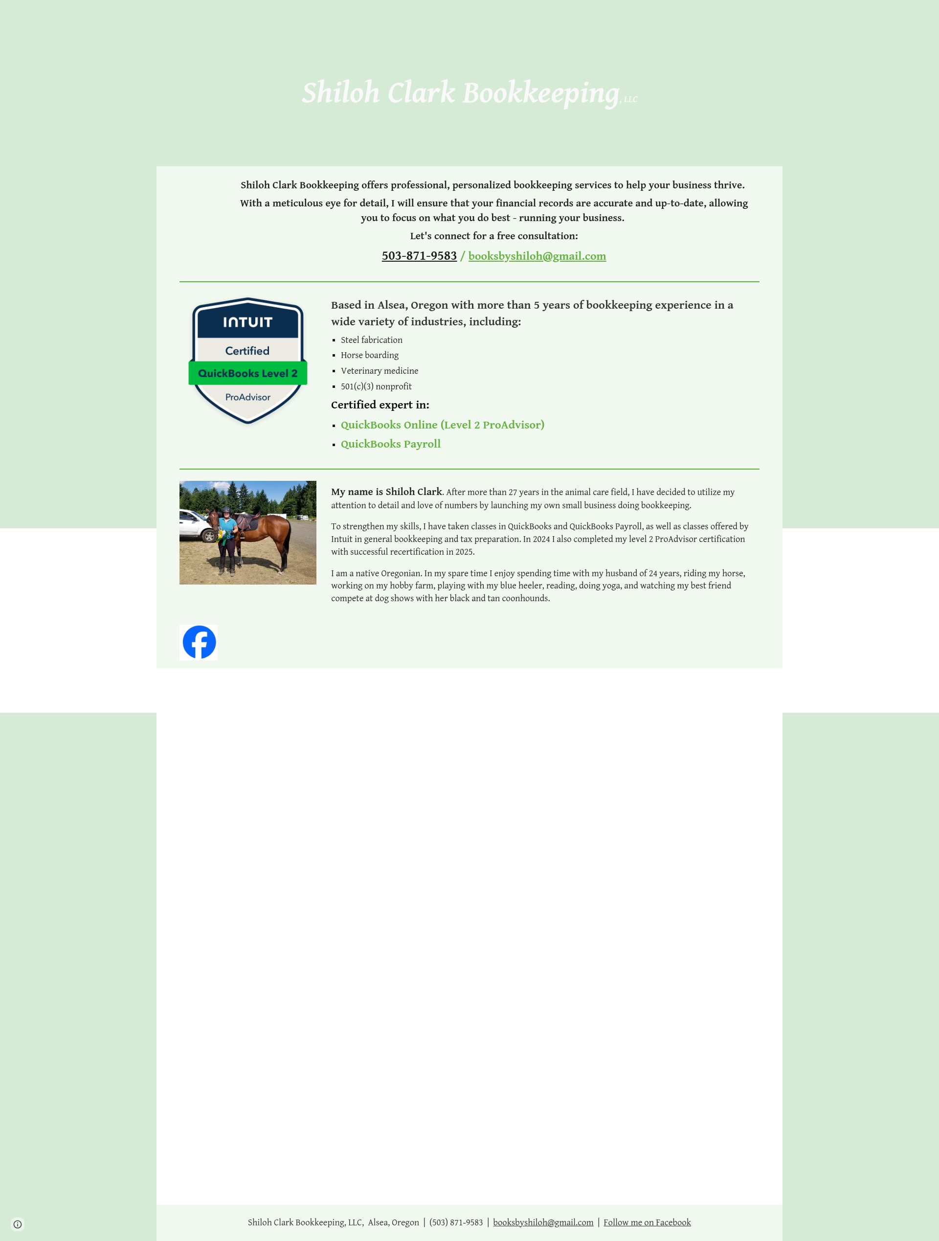 Screenshot of booksbyshiloh.com