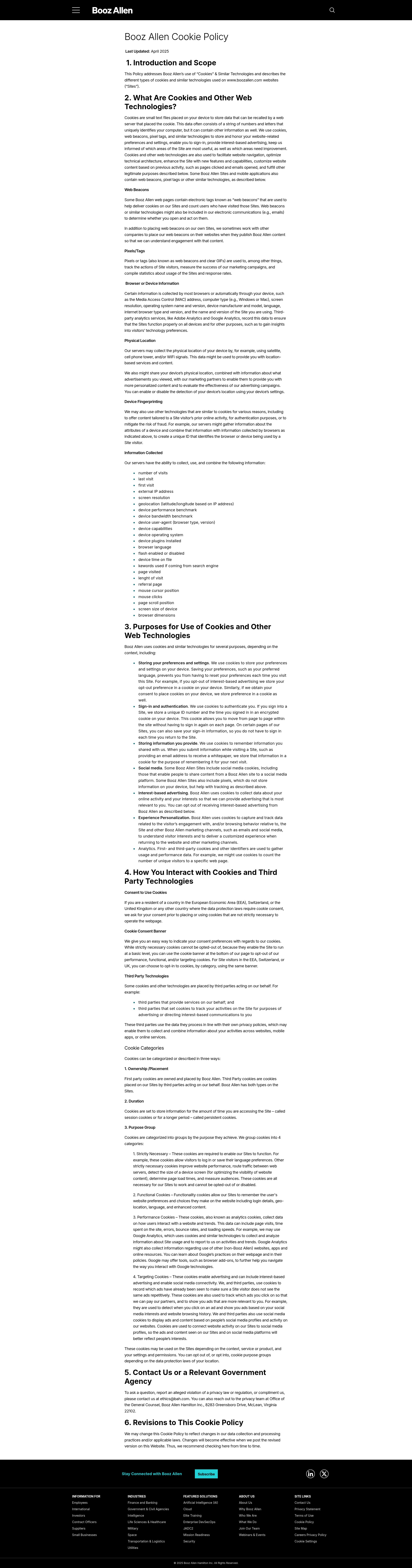 Screenshot of boozallen.com