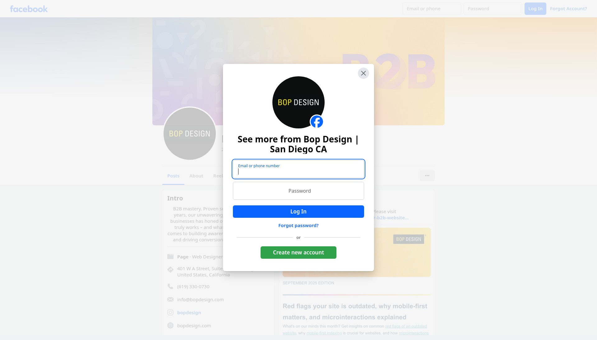 Screenshot of bopdesign.com