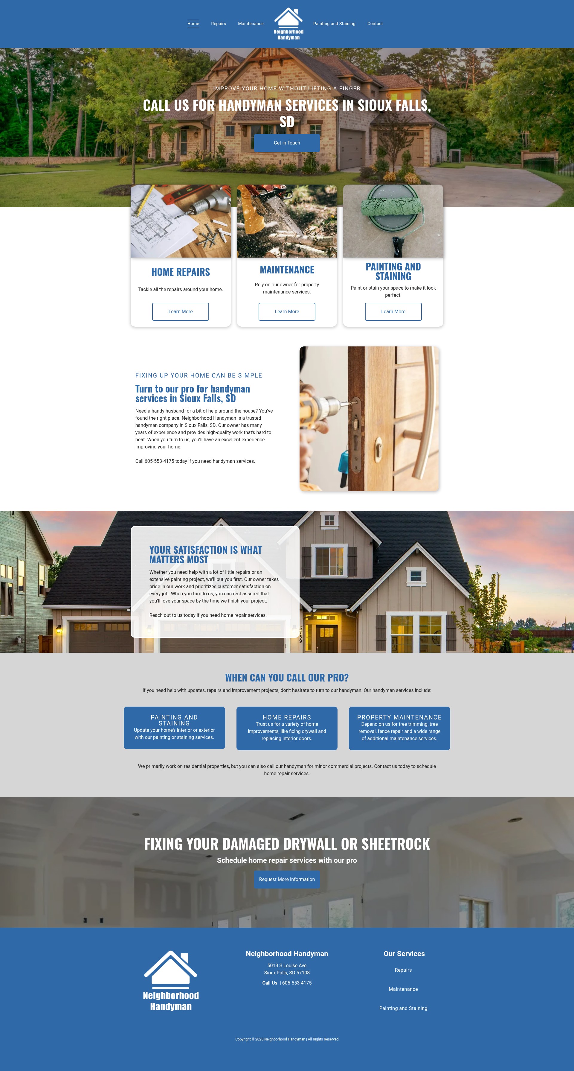 Screenshot of borrowedhusband-handyman.com