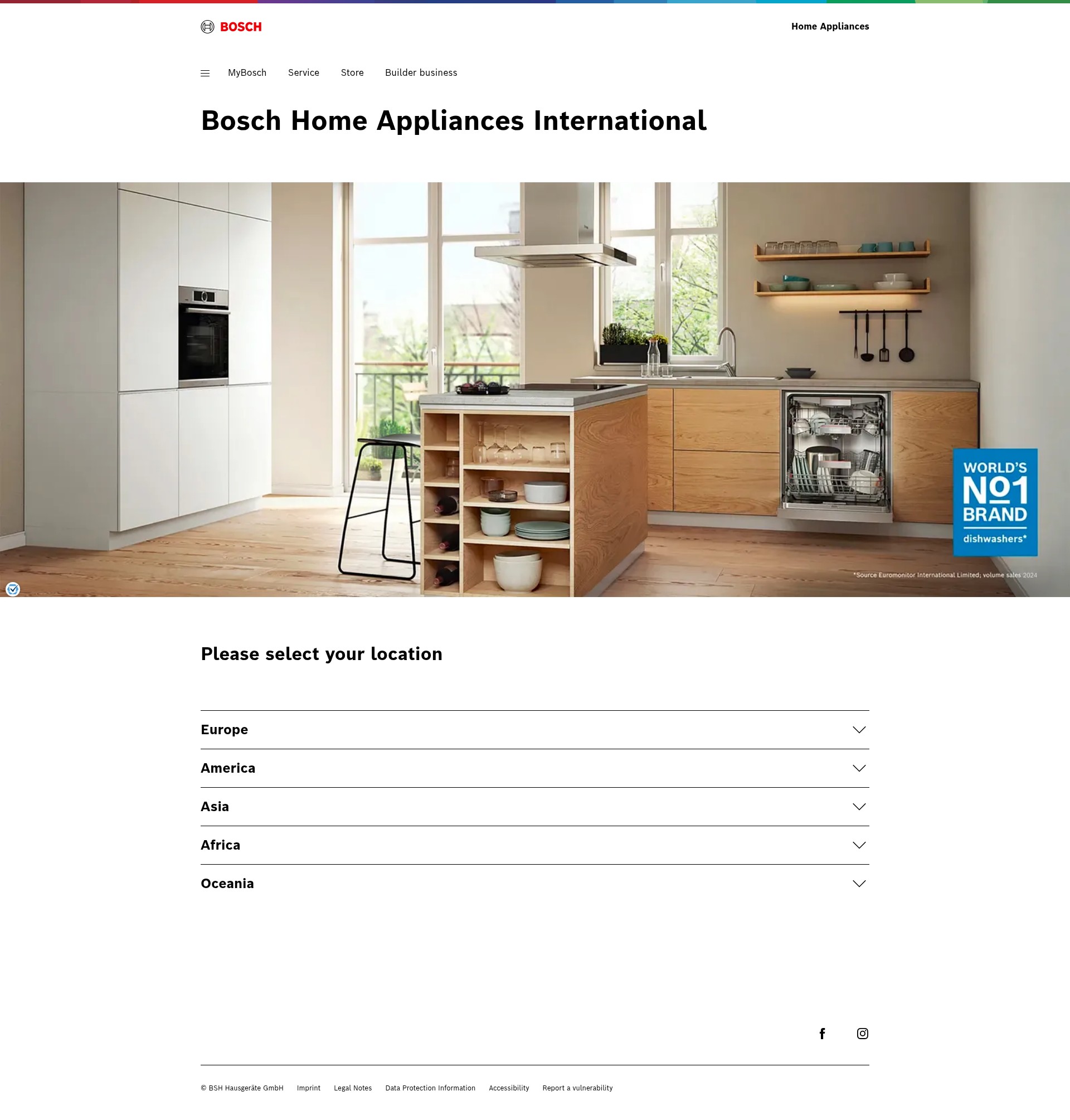 Screenshot of bosch-home.com