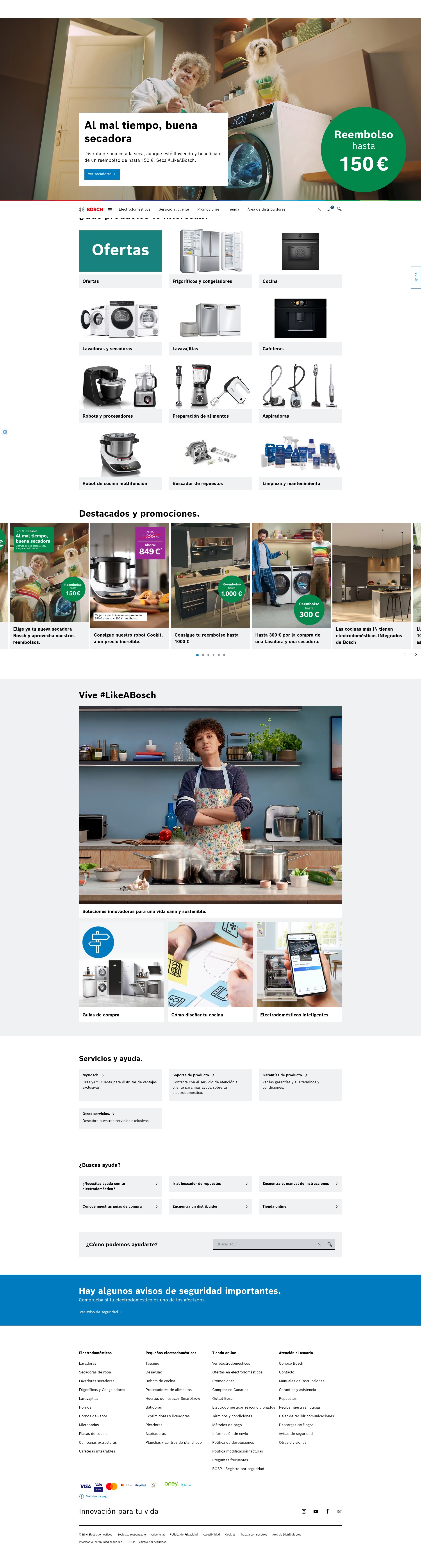 Screenshot of bosch-home.es