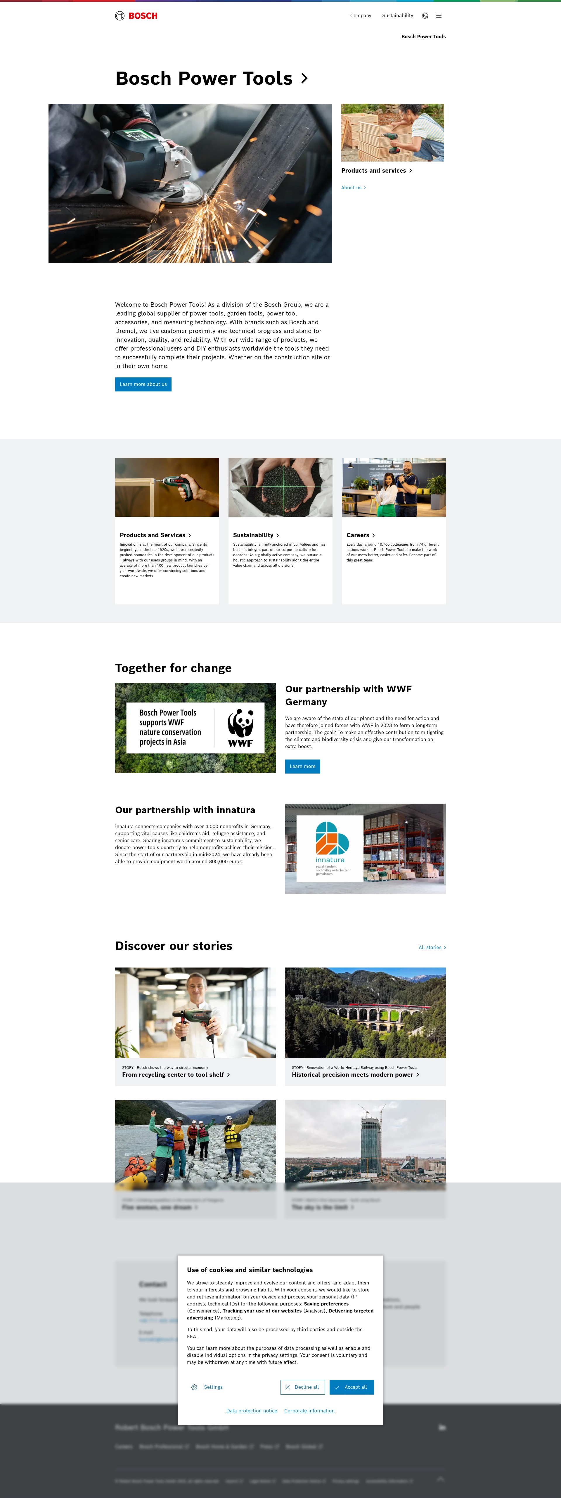 Screenshot of bosch-pt.com