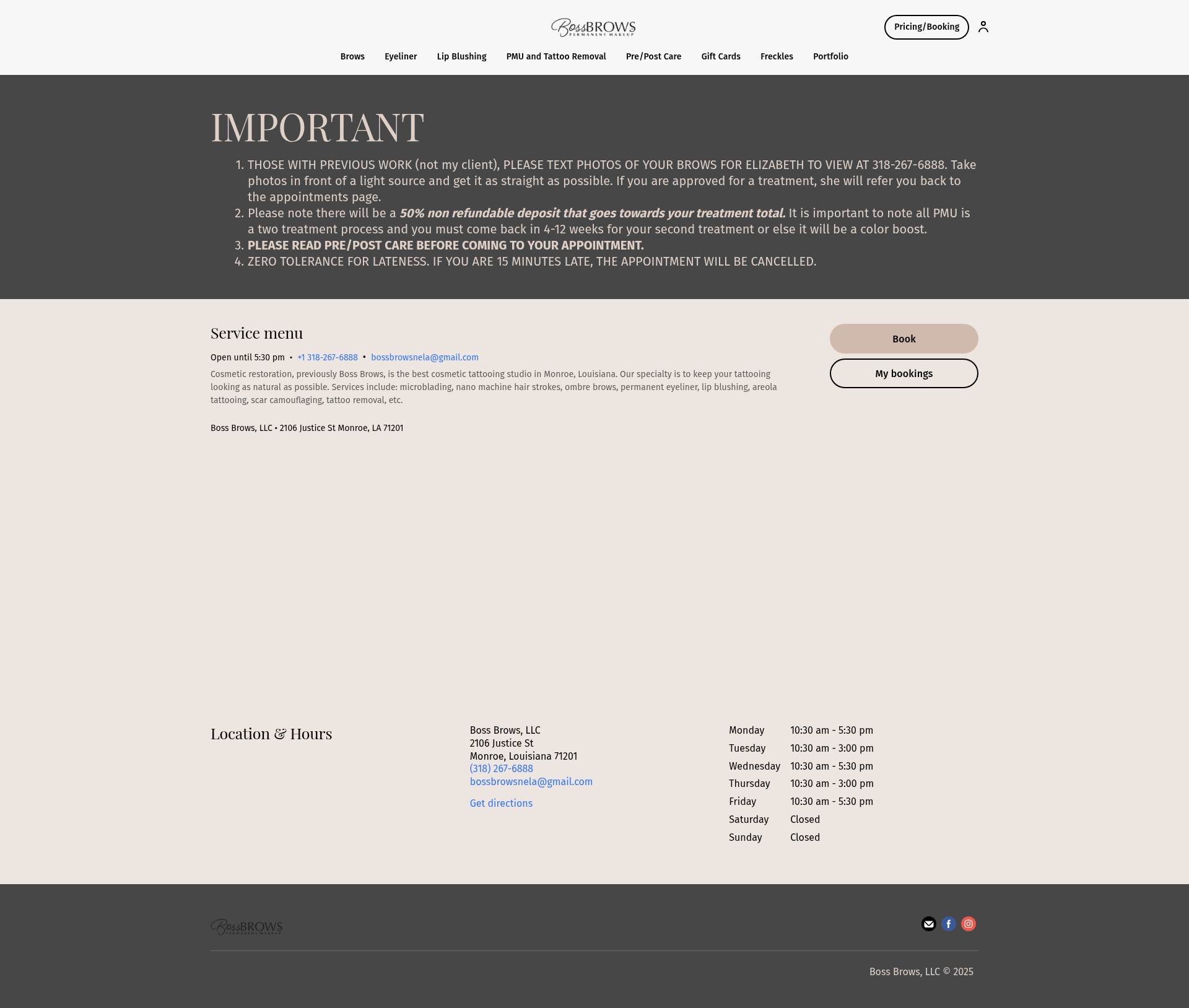 Screenshot of bossbrowsnela.com