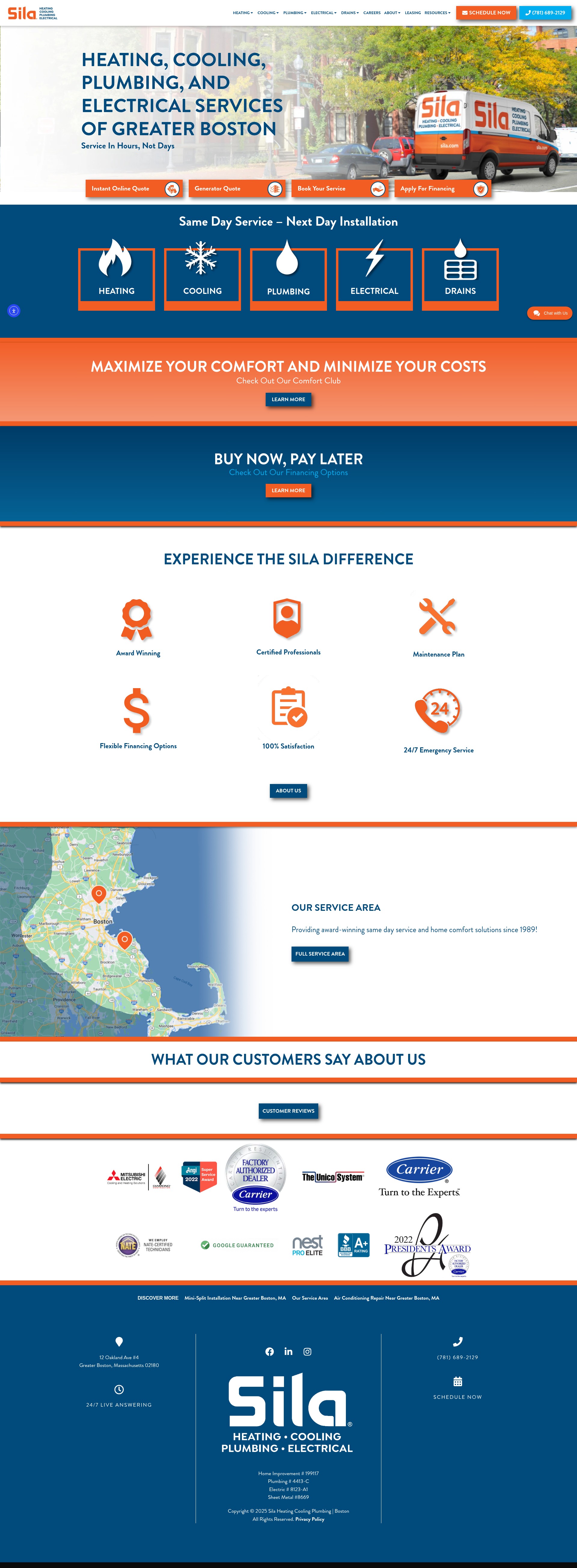 Screenshot of boston.sila.com