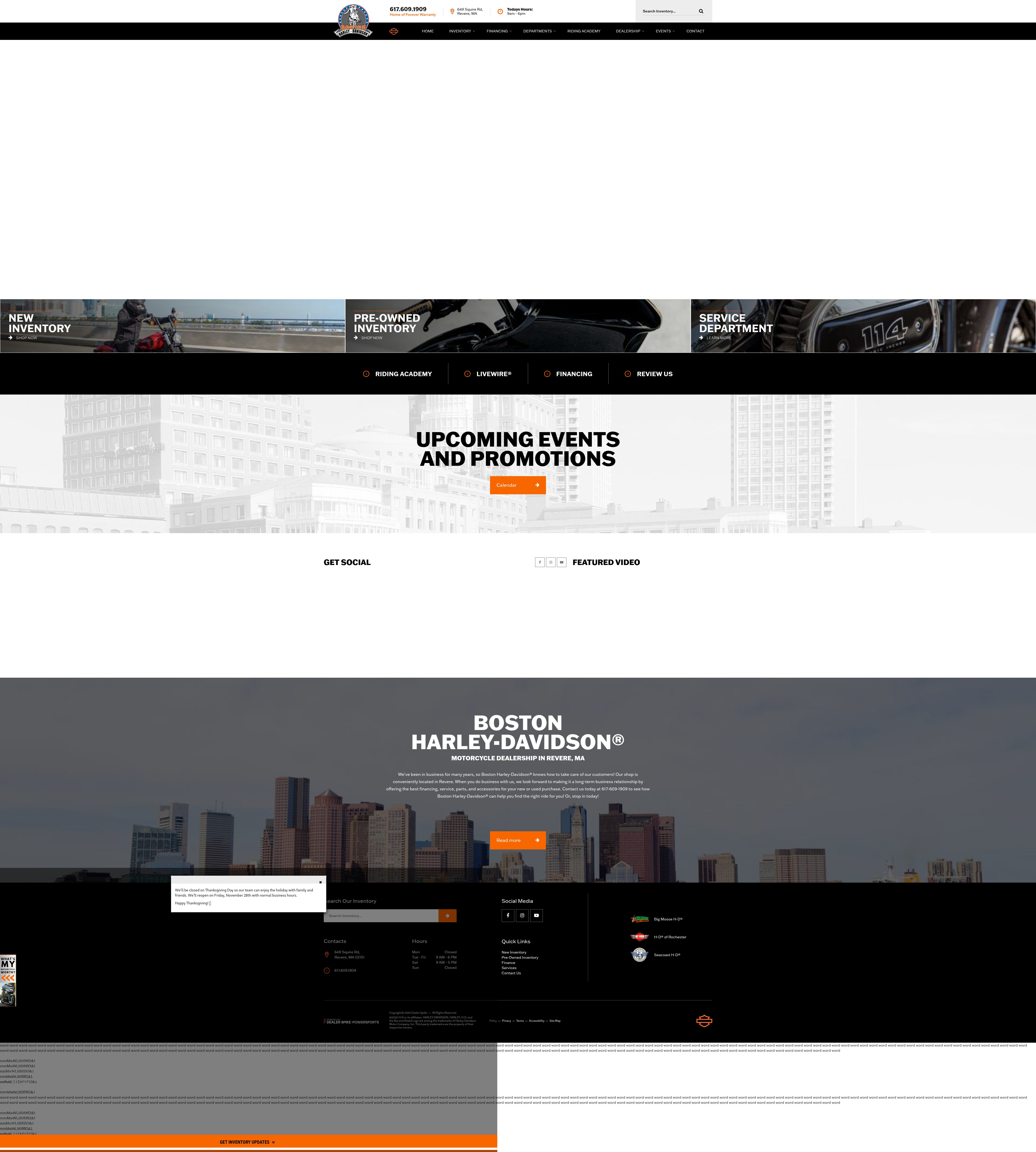 Screenshot of bostonharley.com