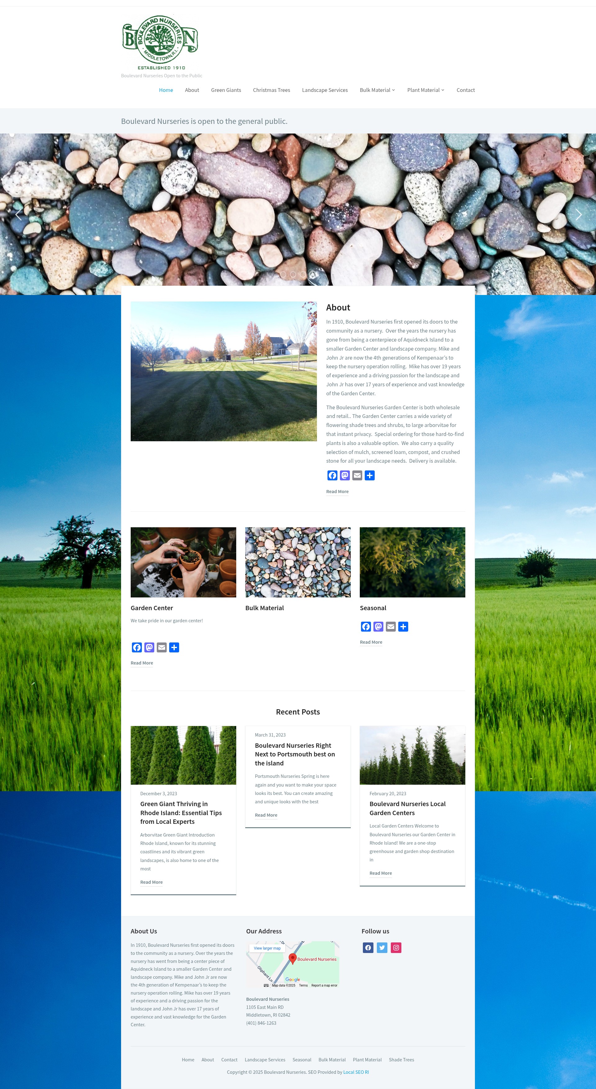 Screenshot of boulevardnurseries.com