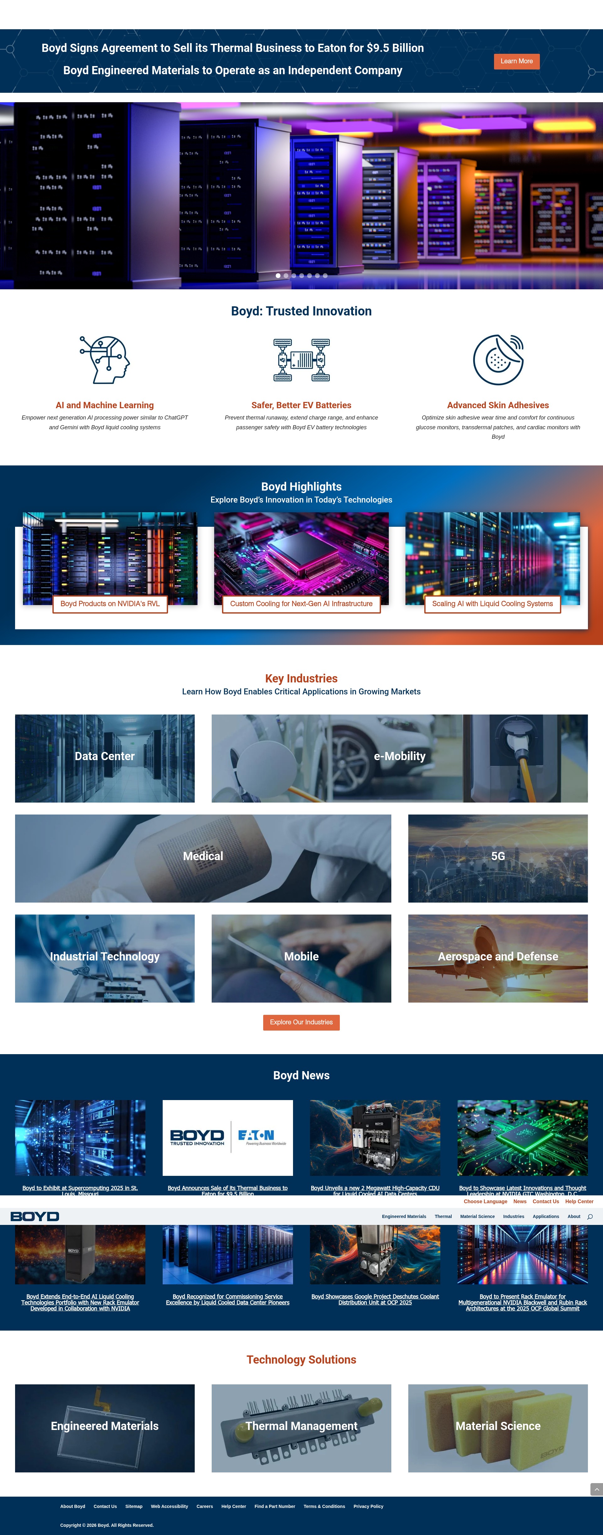 Screenshot of boydcorp.com