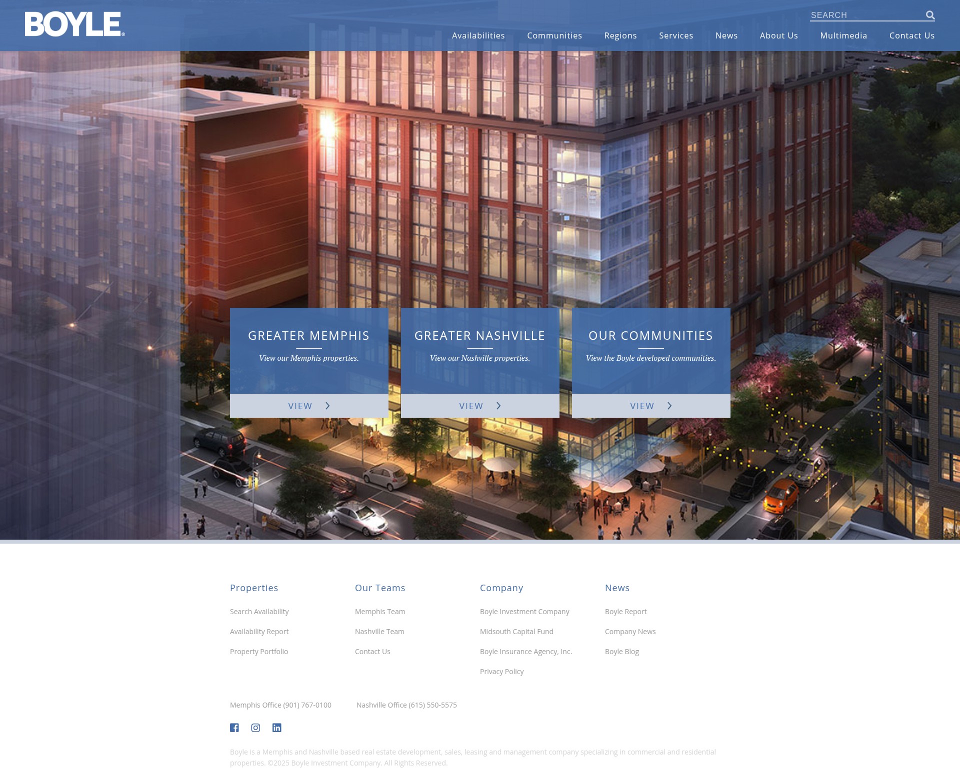 Screenshot of boyle.com