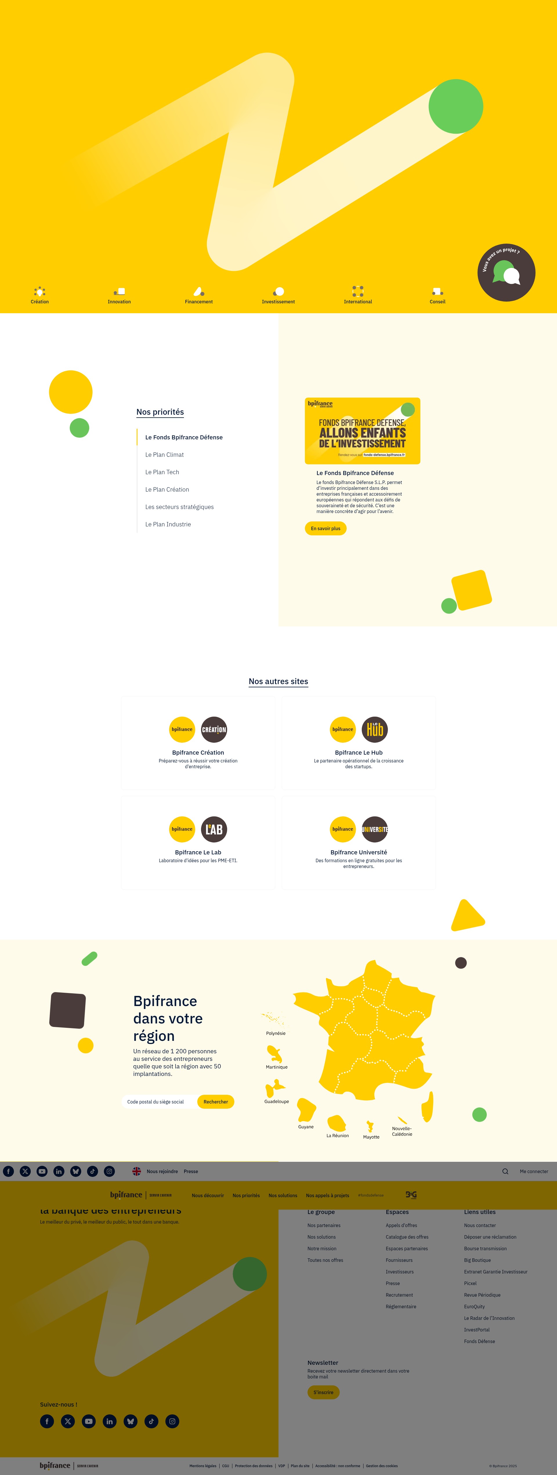 Screenshot of bpifrance.fr