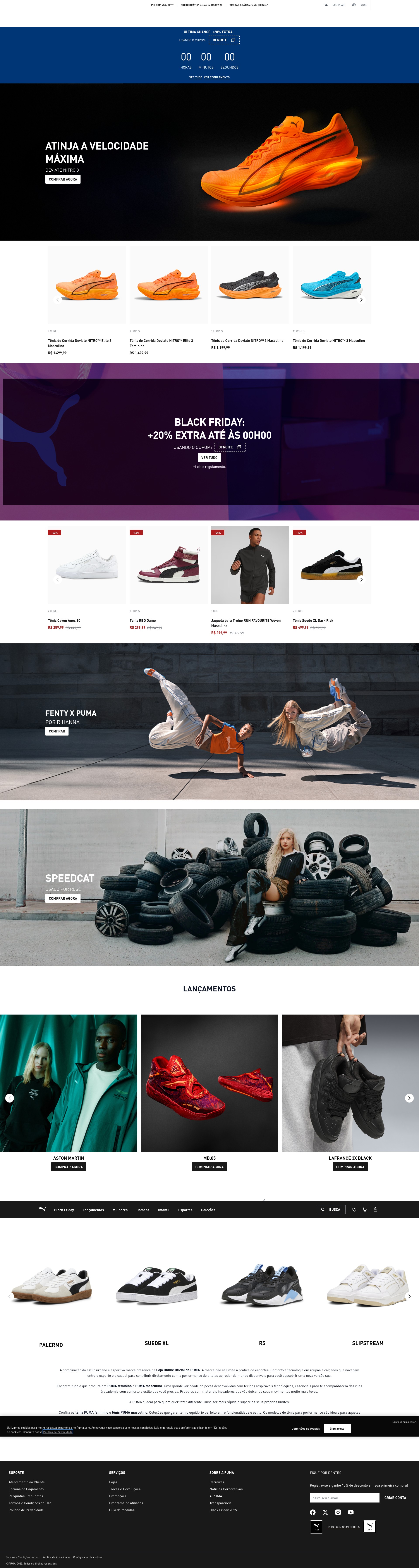 Screenshot of br.puma.com