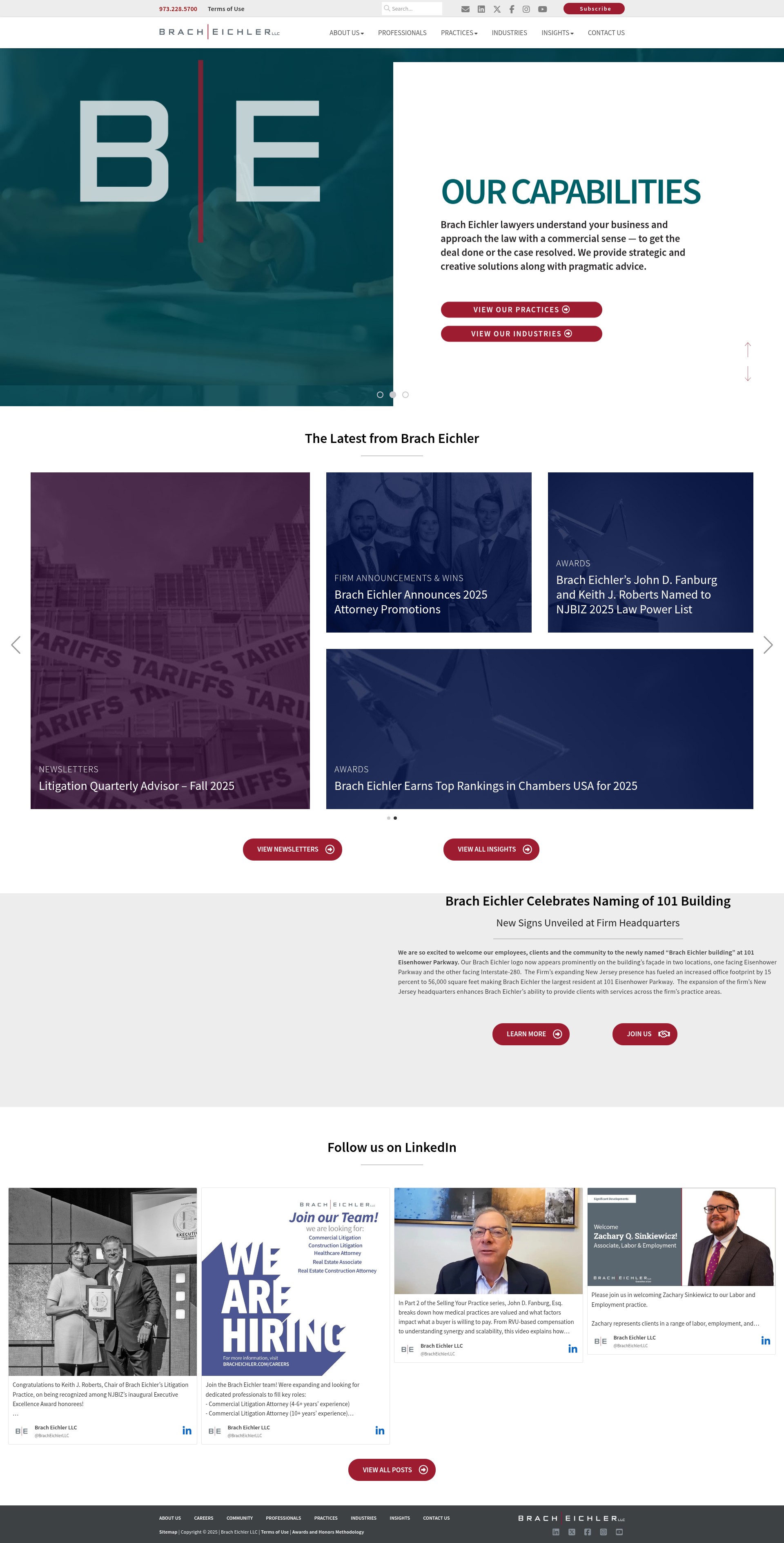 Screenshot of bracheichler.com