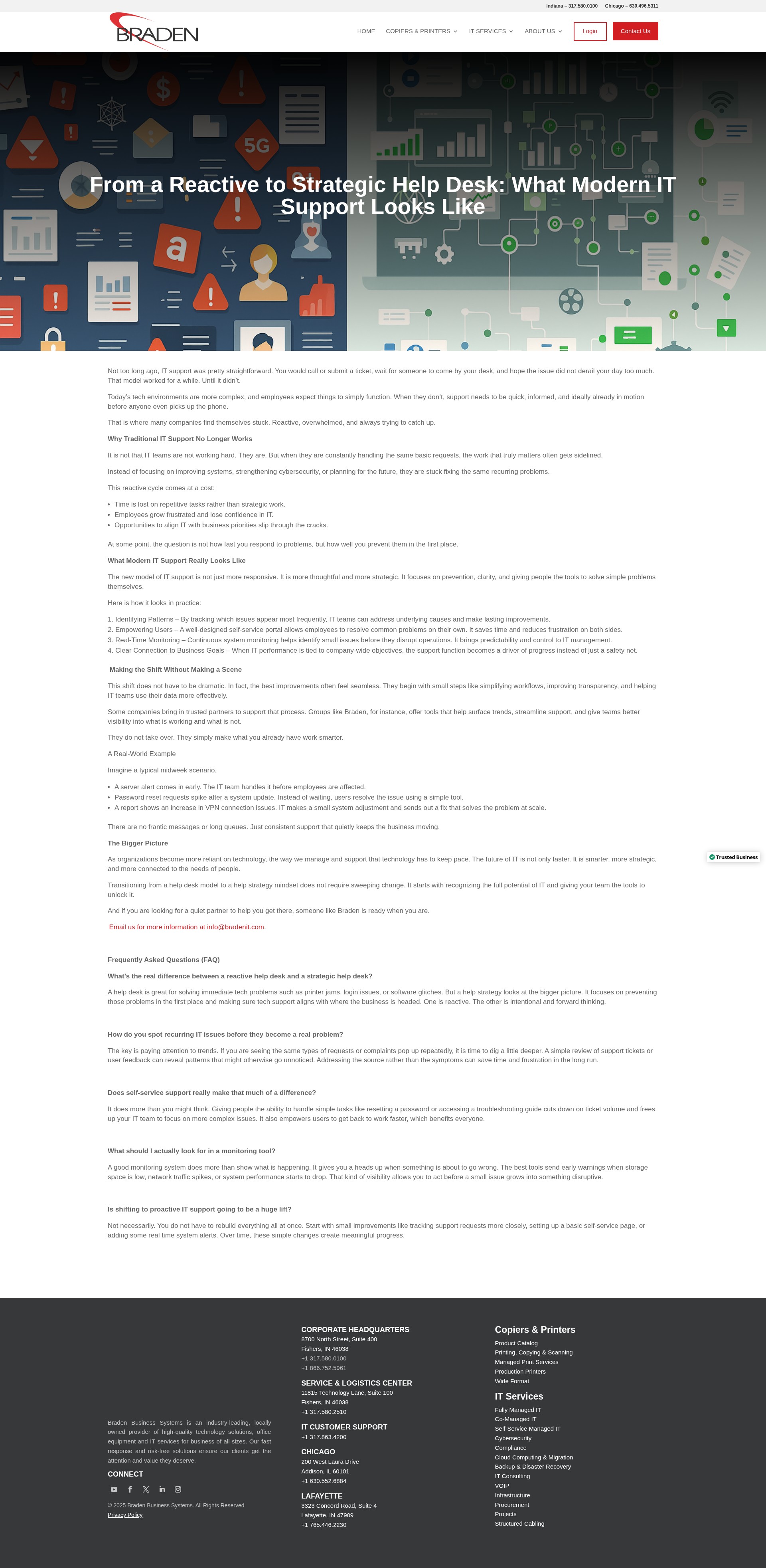 Screenshot of bradenonline.com
