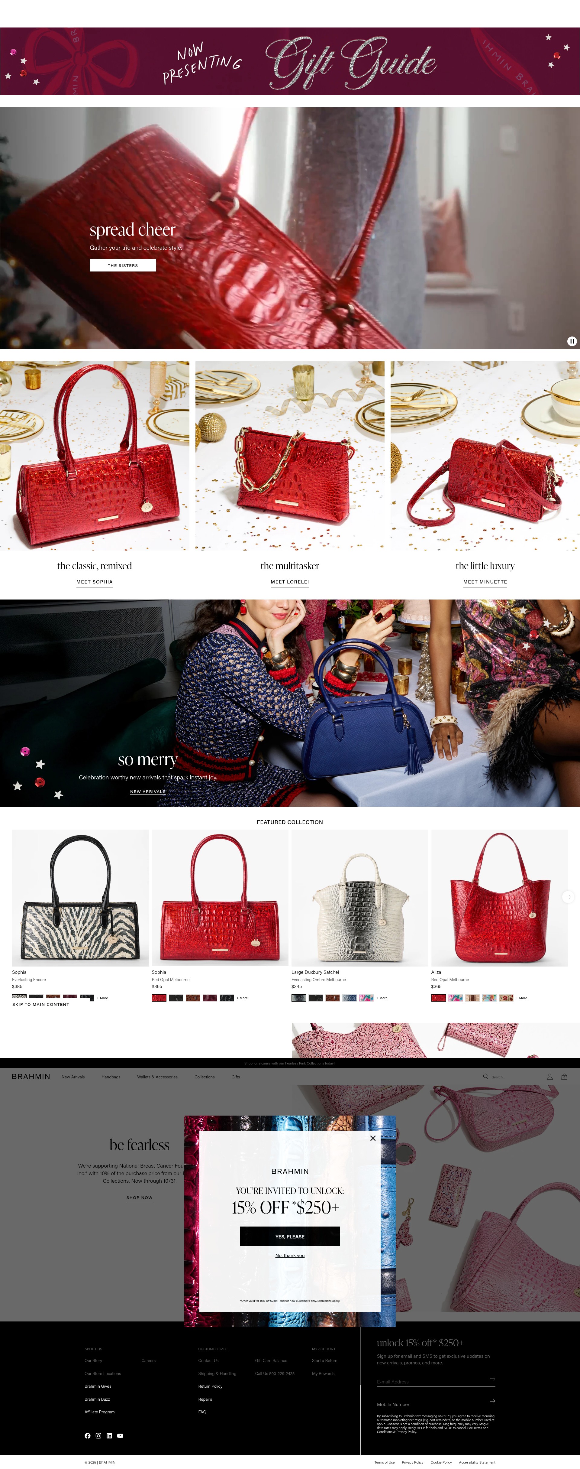 Screenshot of brahmin.com